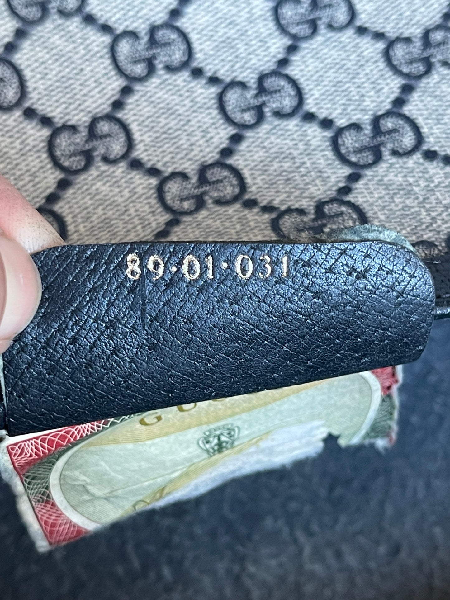 Authentic vintage Gucci web sherry line crossbody bag