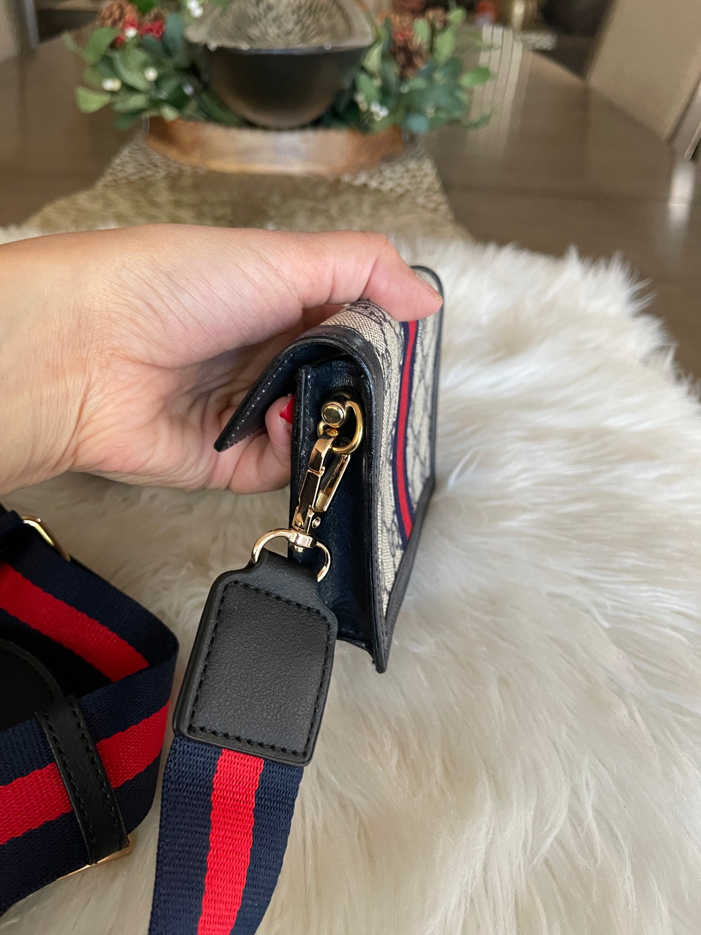 Authentic Gucci vintage web sherry like accessory collection