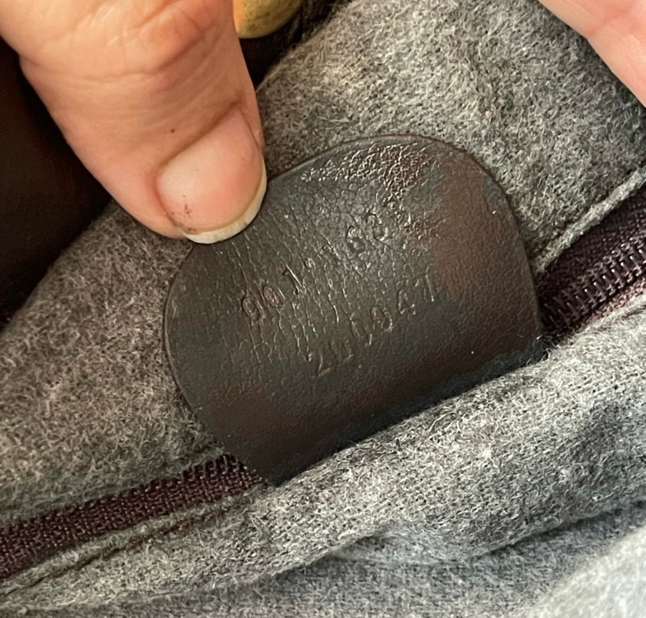 Authentic Gucci bamboo leather shoulder bag