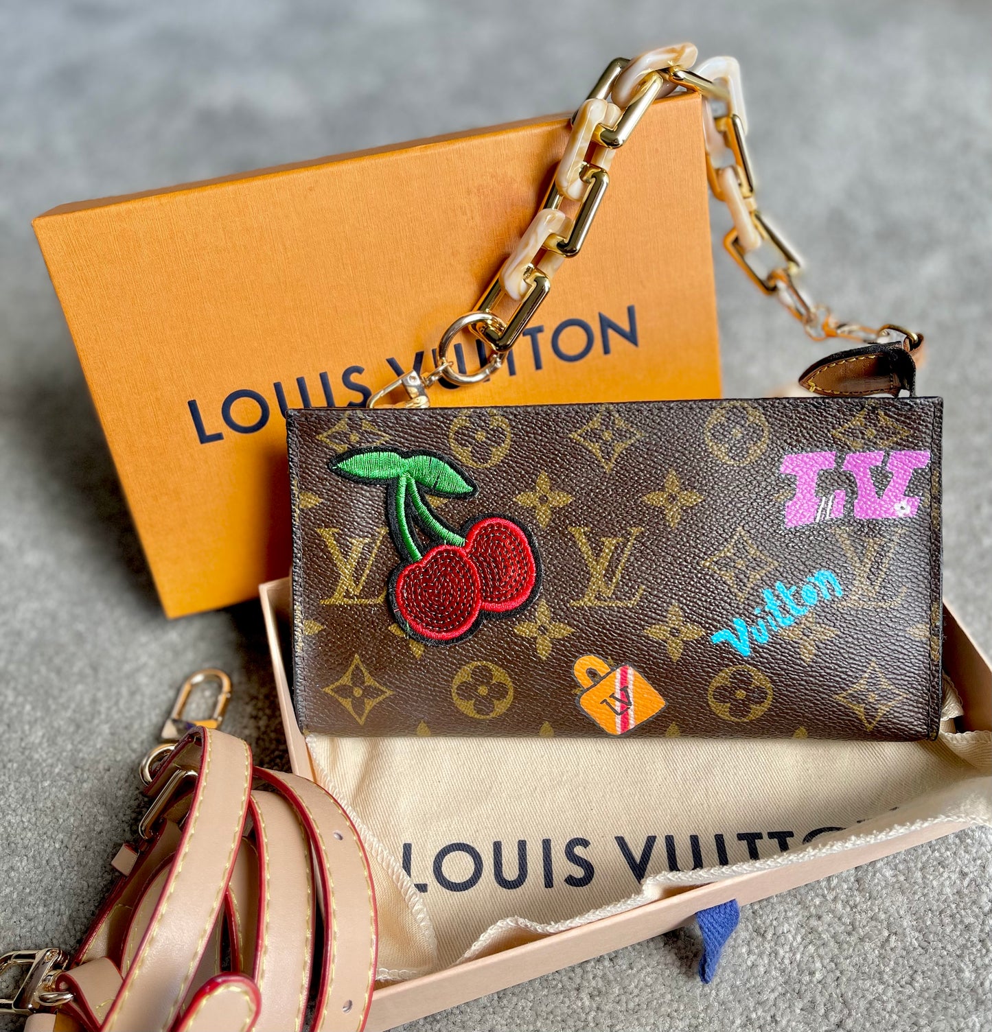 Authentic Louis Vuitton monogram accessory pouch