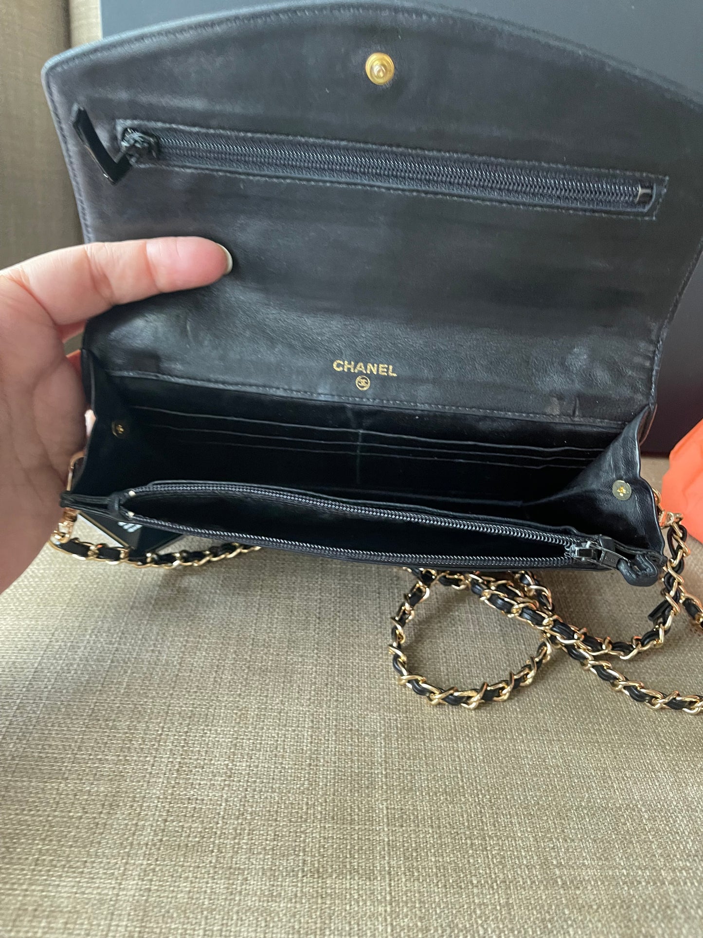 Authentic vintage CHANEL LEATHER WALLET