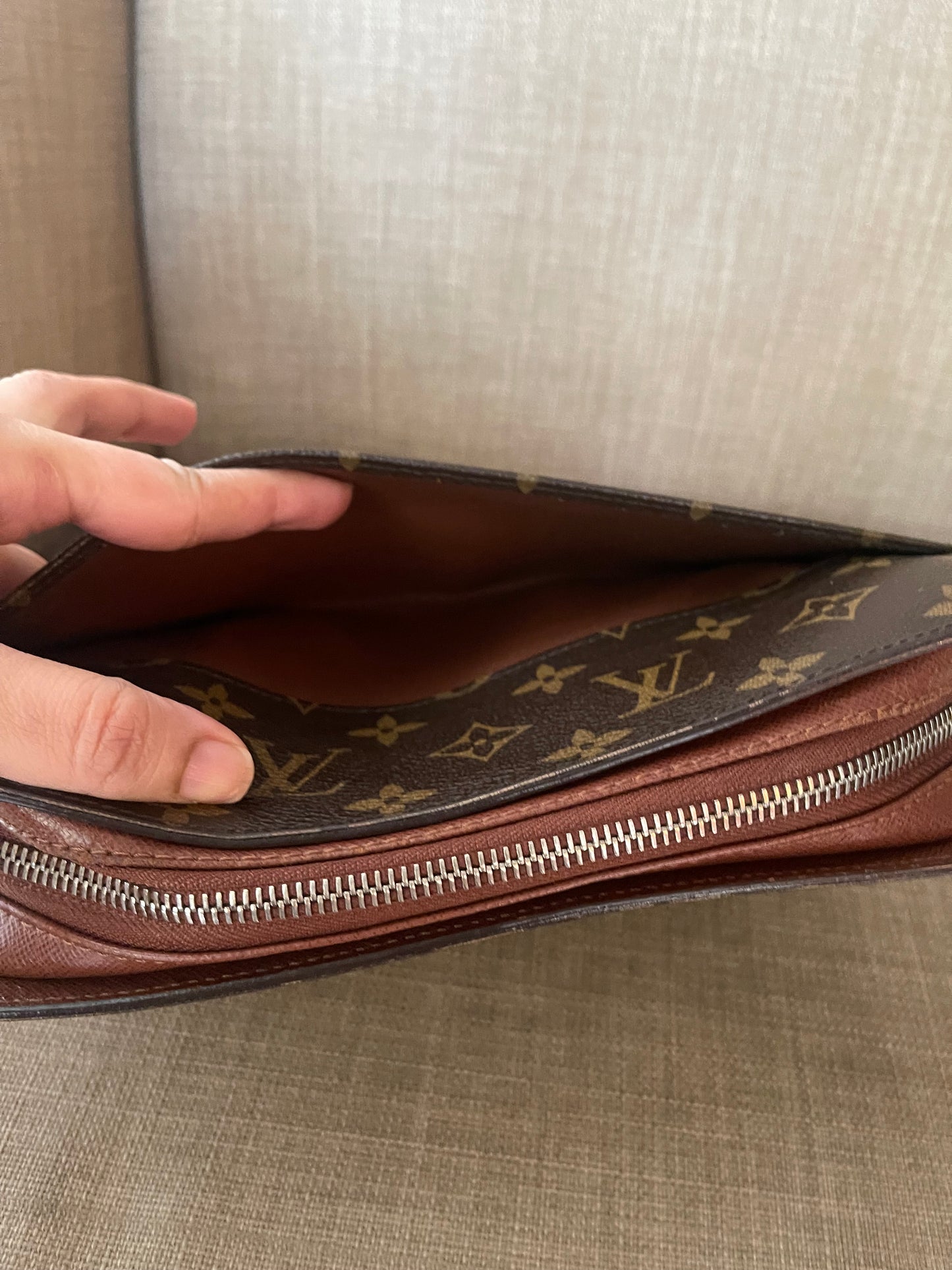 Authentic Louis Vuitton monogram wristlet pouch