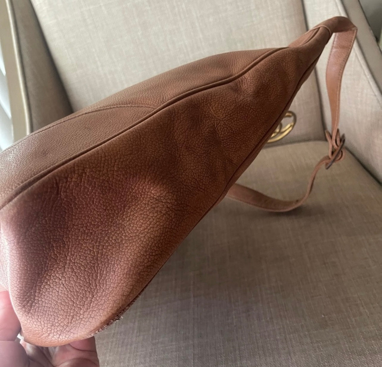 Authentic Chanel vintage hobo shoulder bag