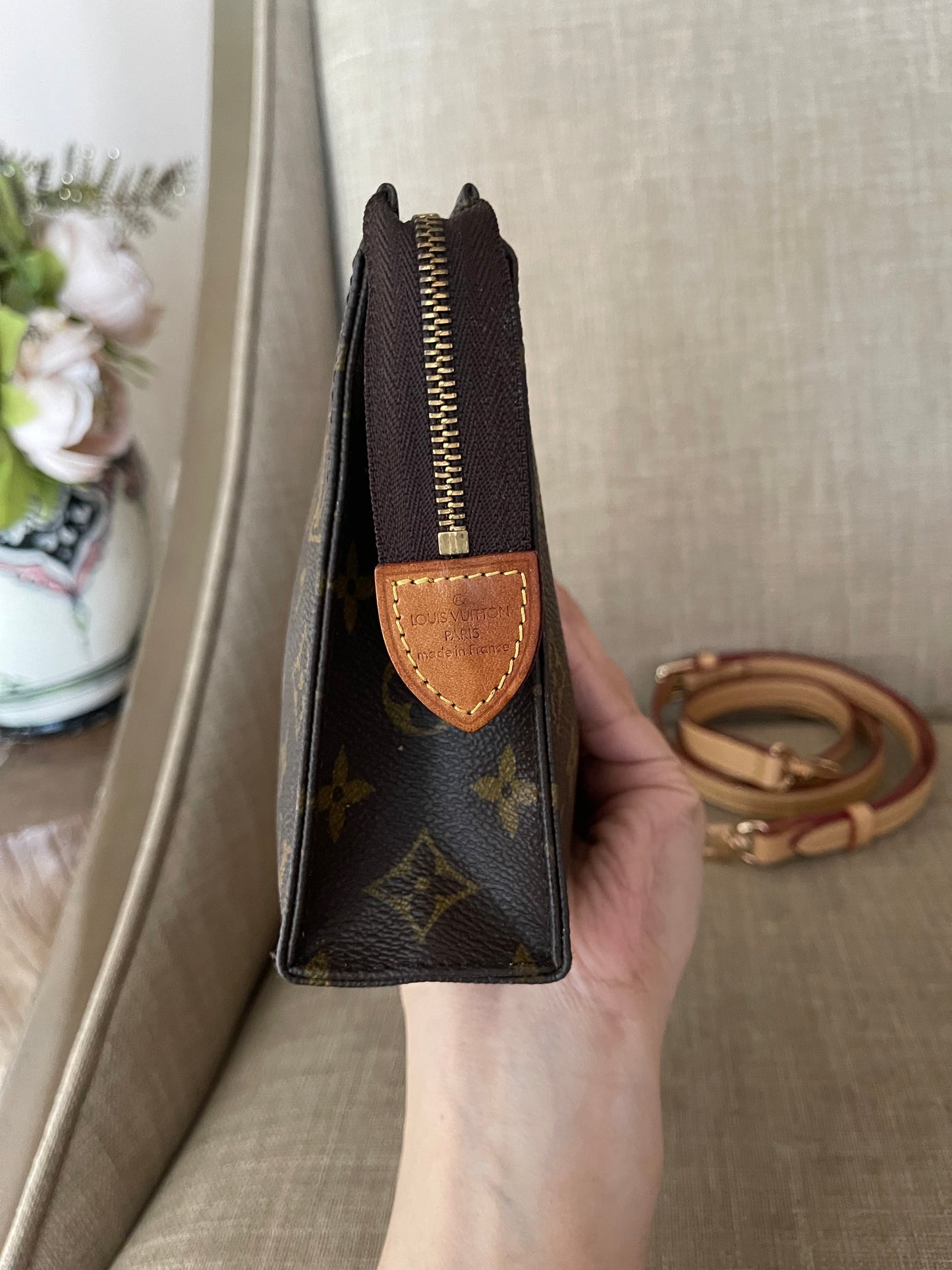 Authentic Louis Vuitton toilette pouch