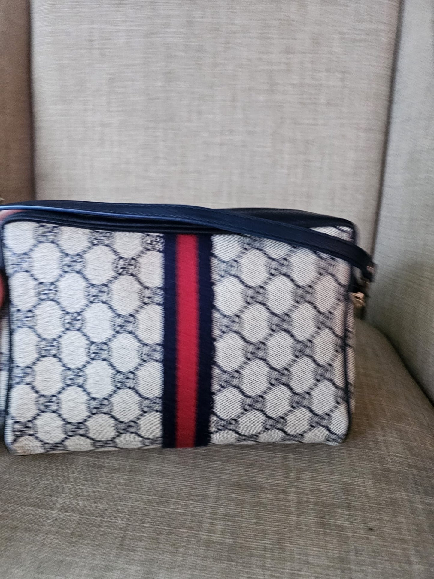 Authentic Gucci vintage web sherry line crossbody bag