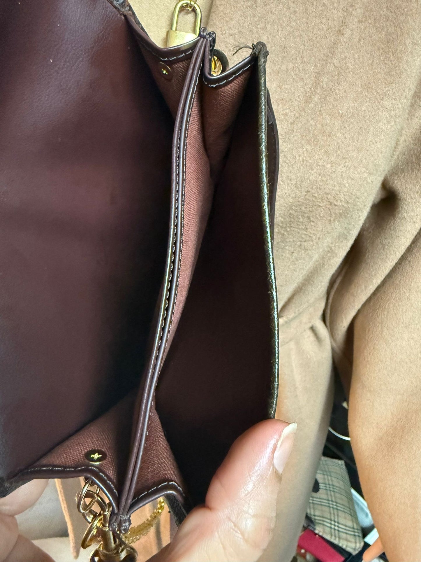 Authentic vintage Burberrys nova check clutch bag