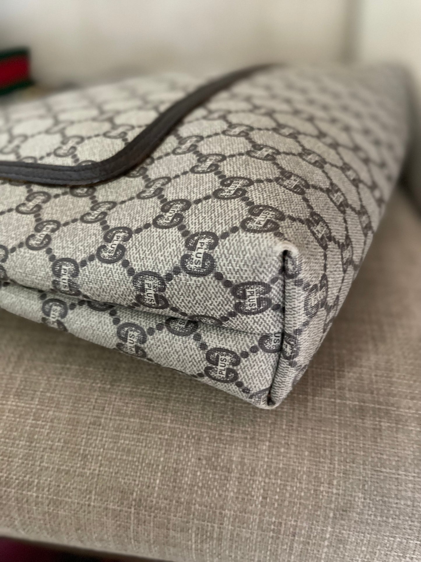 Authentic Gucci vintage GG plus tote bag
