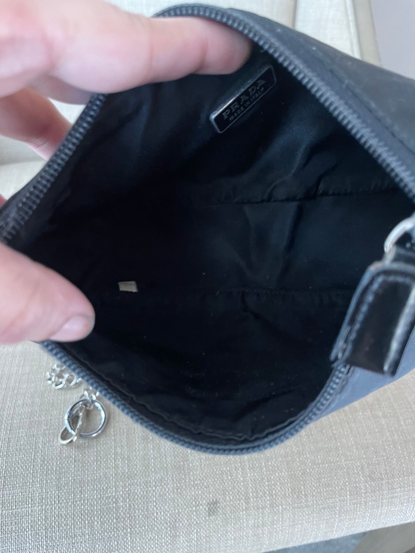 Authentic vintage Prada nylon small shoulder bag