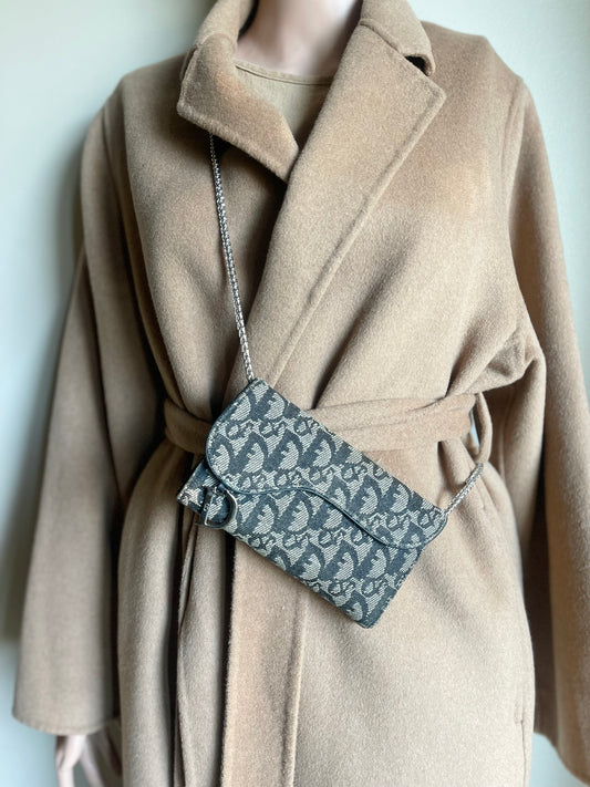 Authentic Dior vintage D ring wallet