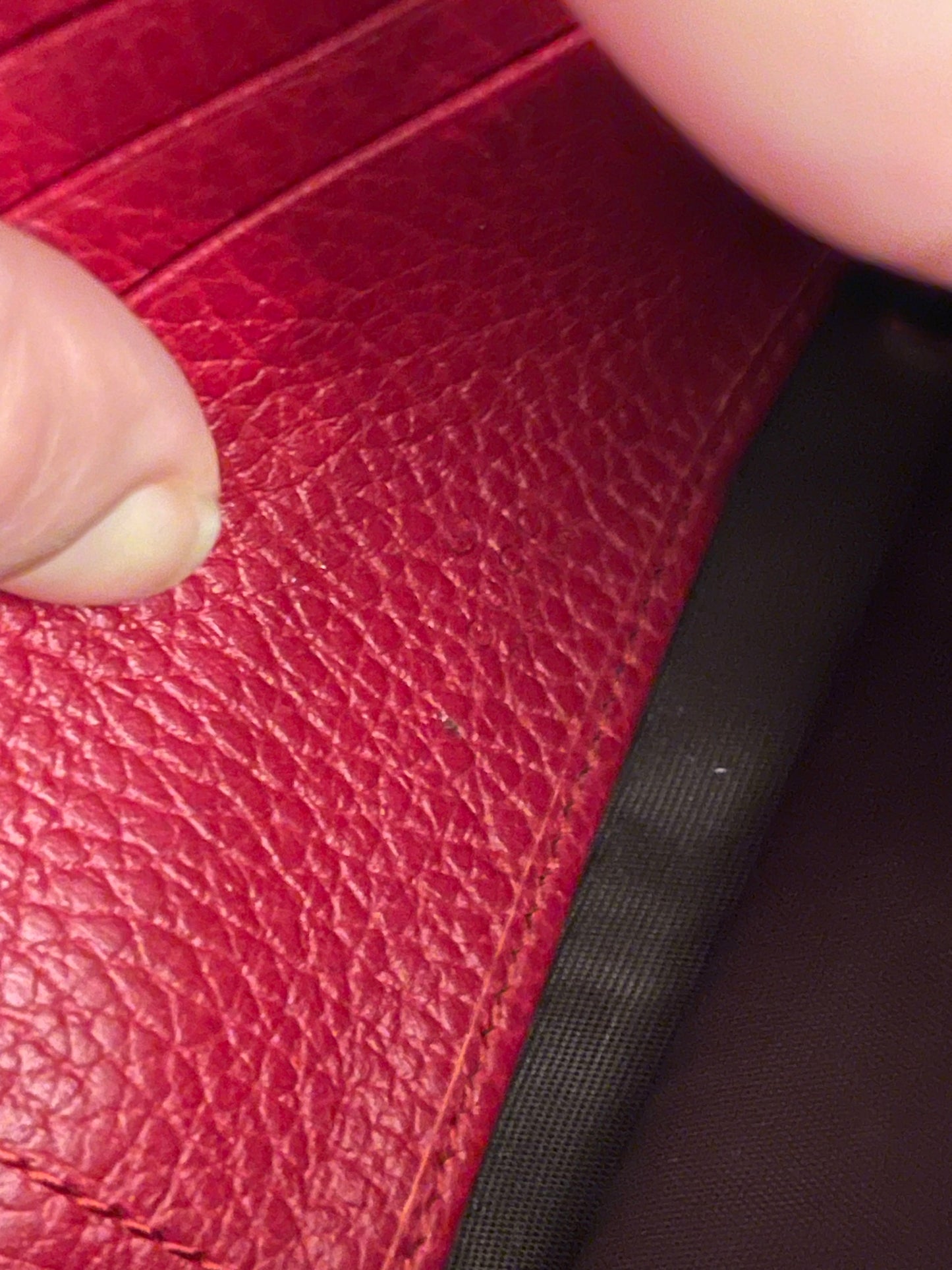 Authentic Gucci gg logo leather long wallet