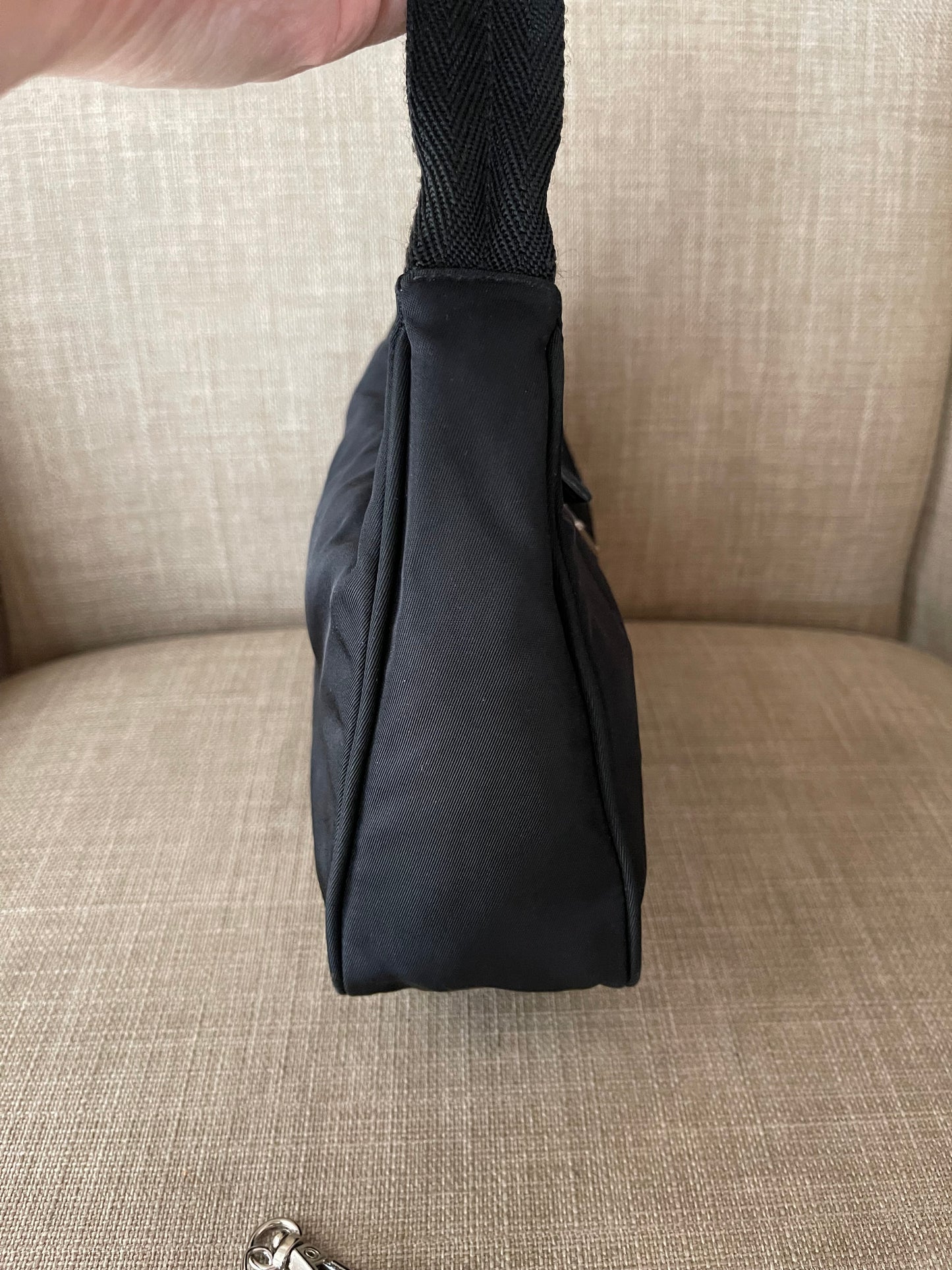 Authentic vintage Prada nylon small shoulder bag