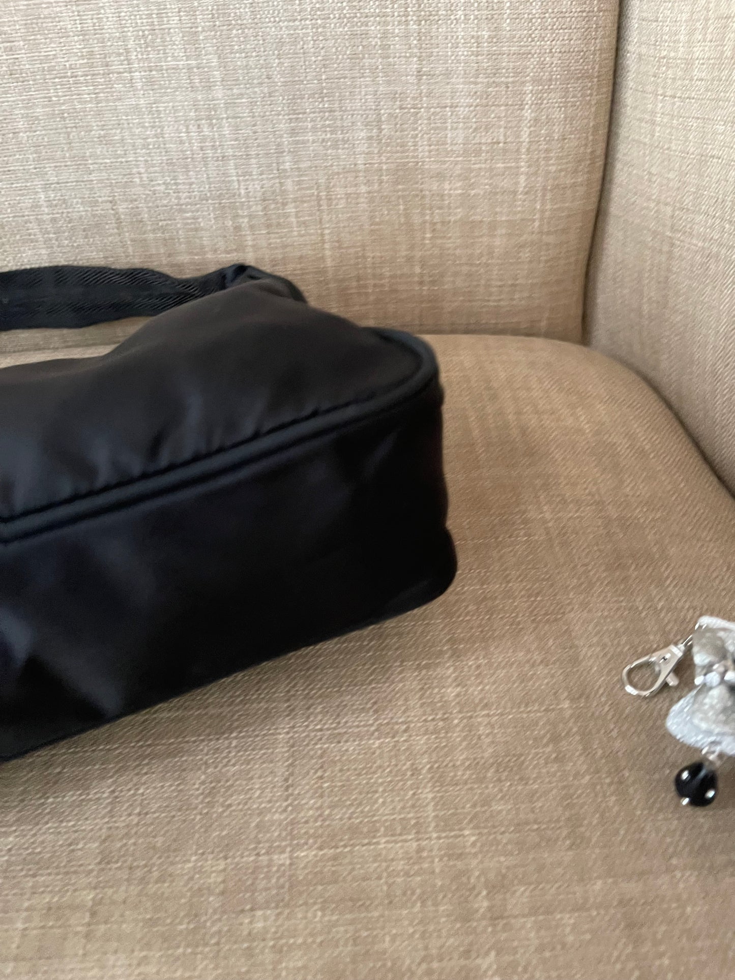 Authentic vintage Prada nylon small shoulder bag