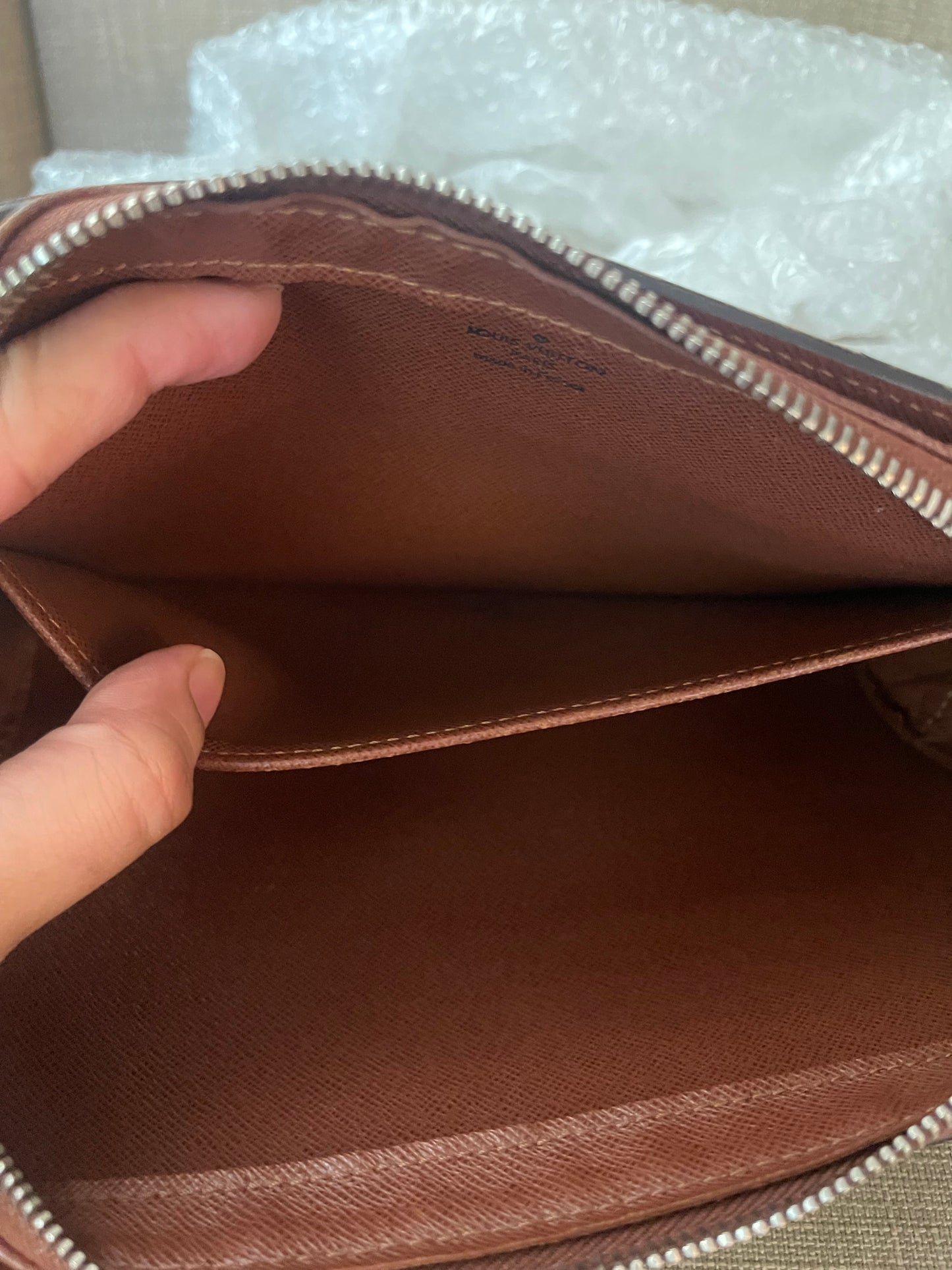 Authentic Louis Vuitton monogram wristlet pouch