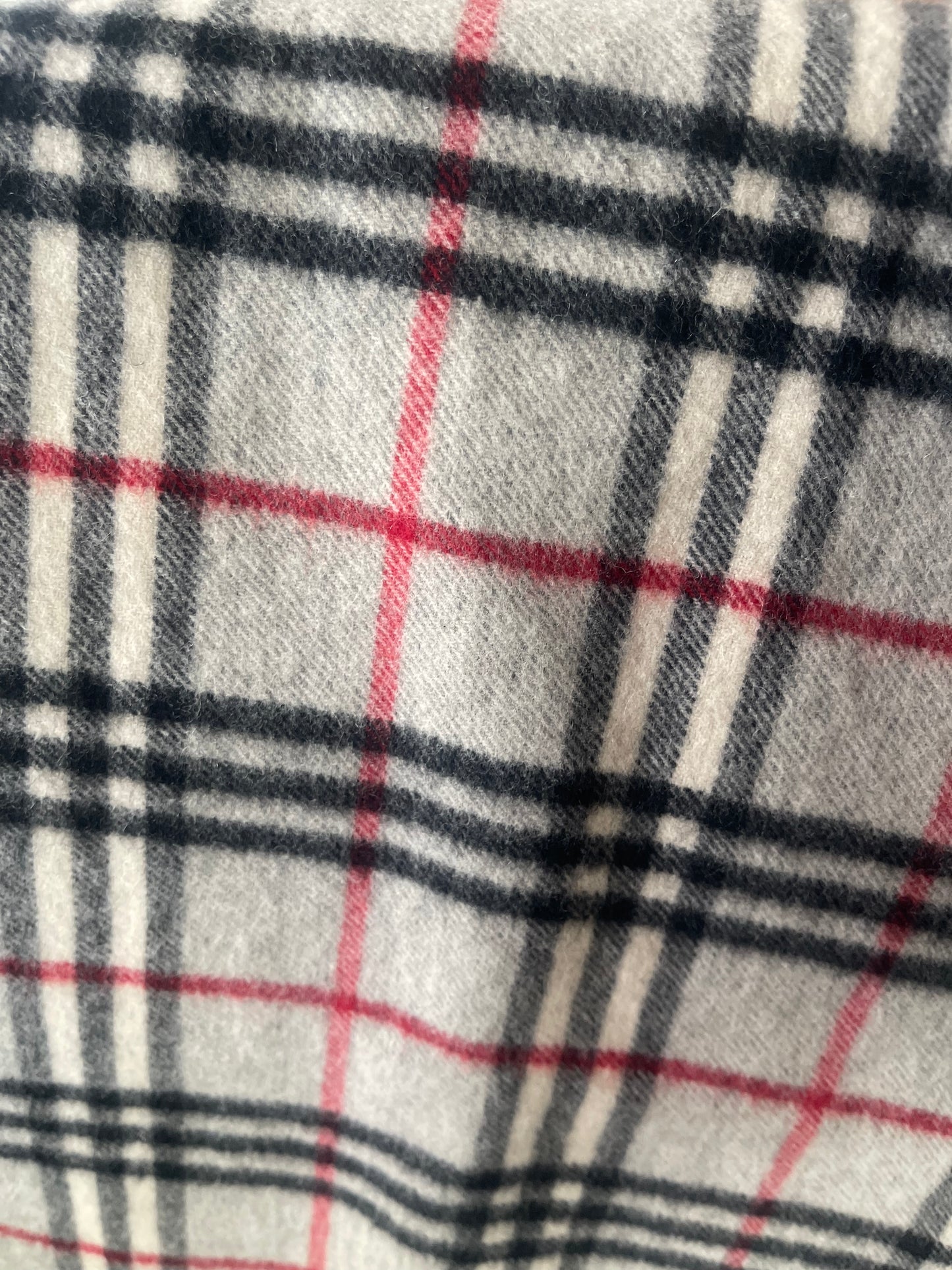 Authentic vintage Burberrys nova check grey scarf