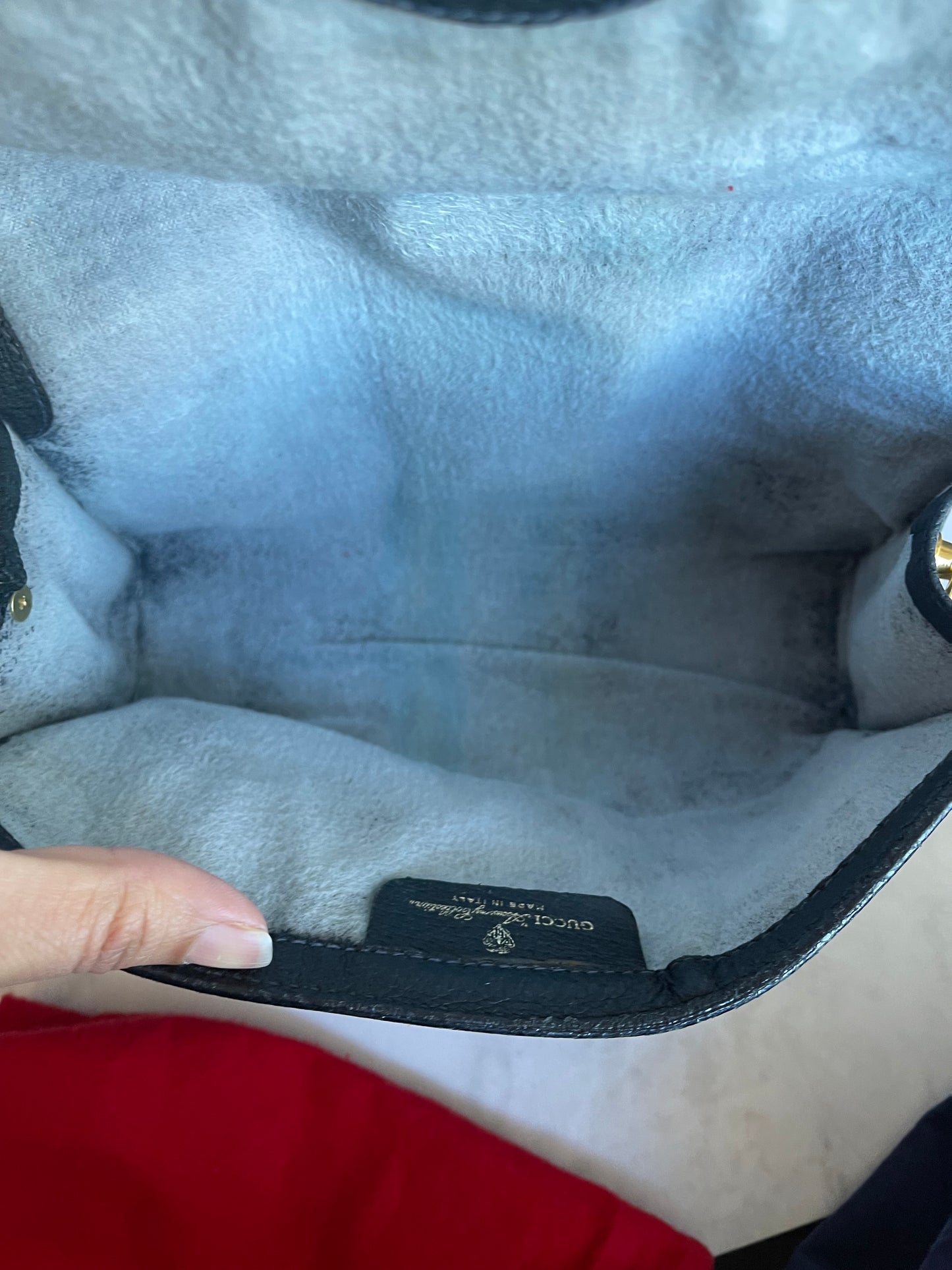 Authentic Gucci vintage web sherry line crossbody bag