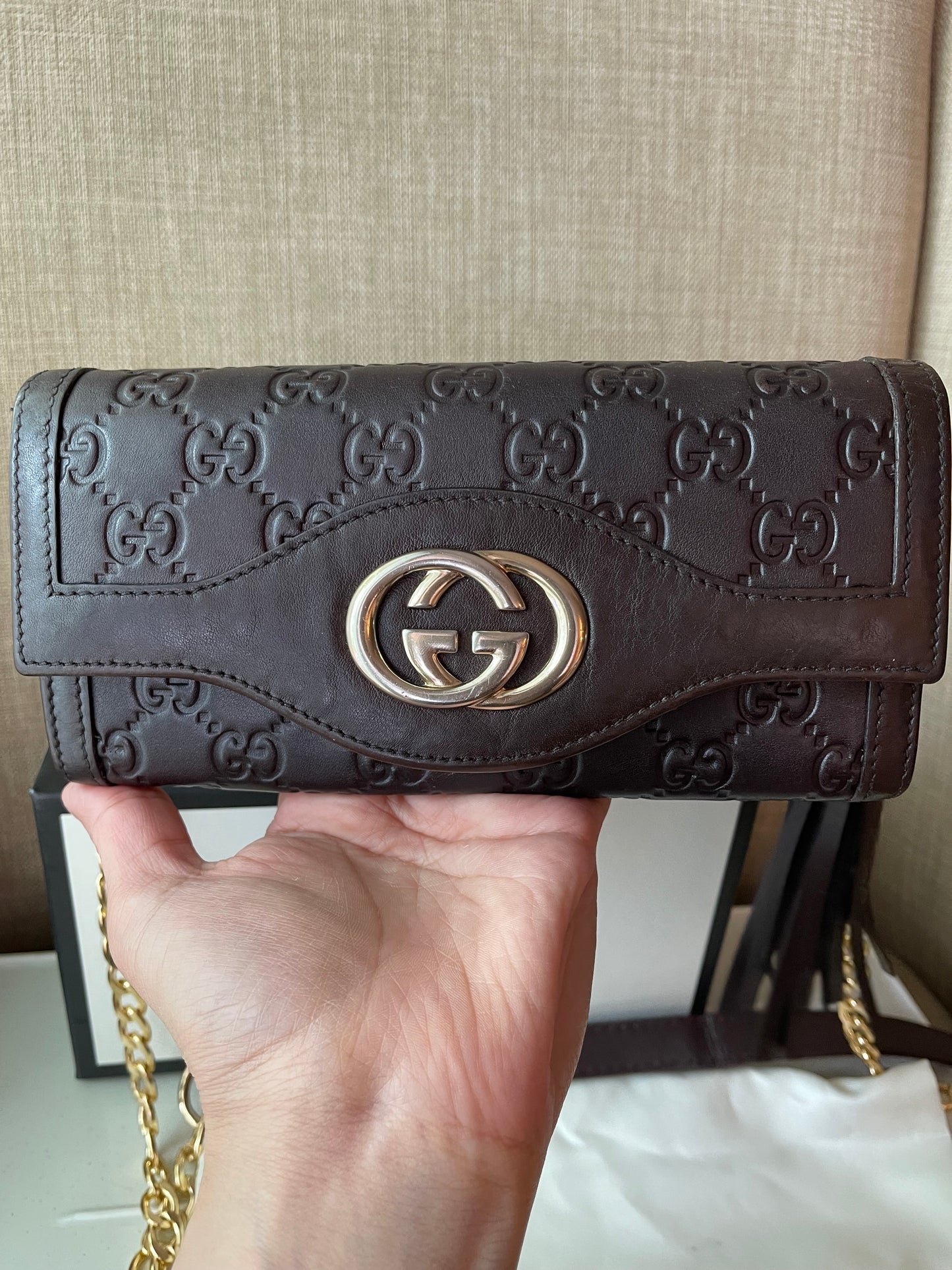 Authentic Gucci vintage gg wallet