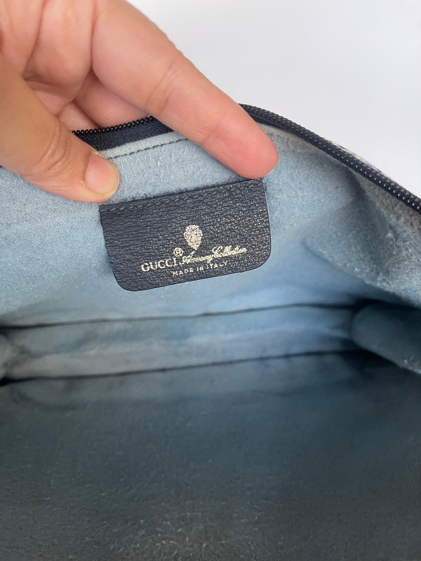 Authentic Gucci vintage large clutch crossbody bag