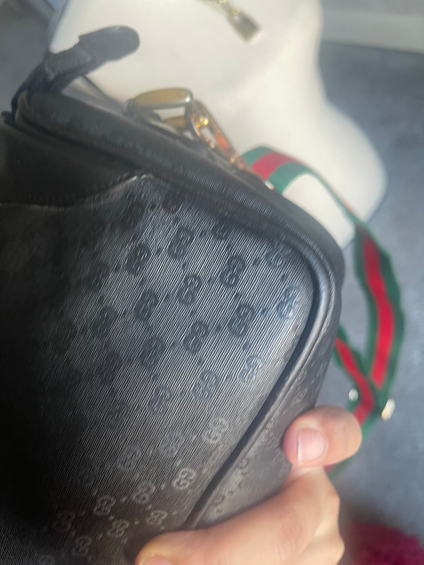 Authentic vintage Gucci black crossbody bag