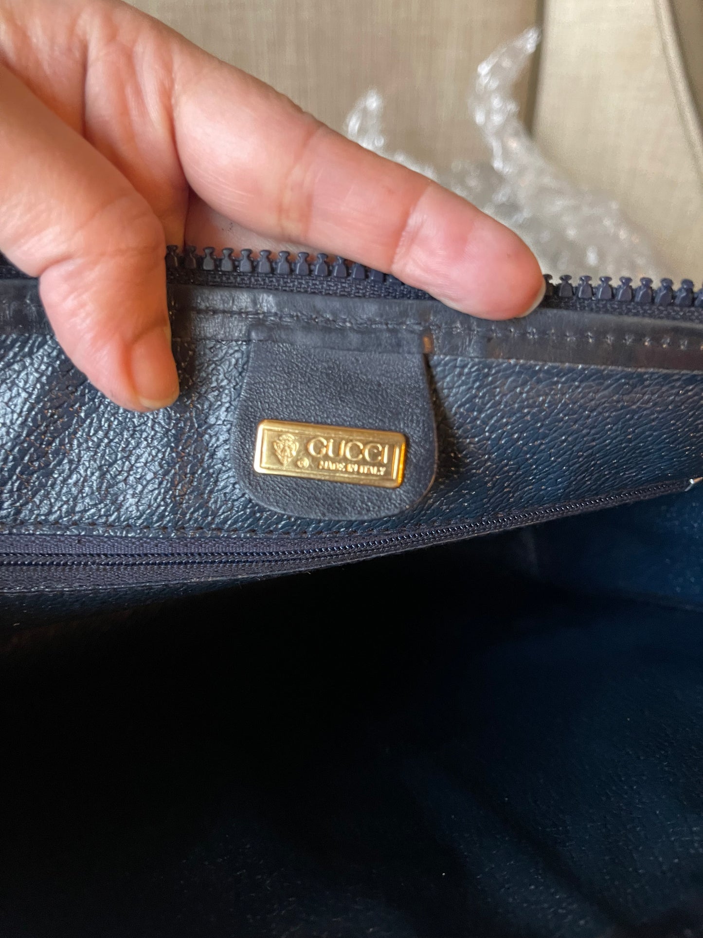 Authentic Gucci vintage web sherry line clutch crossbody