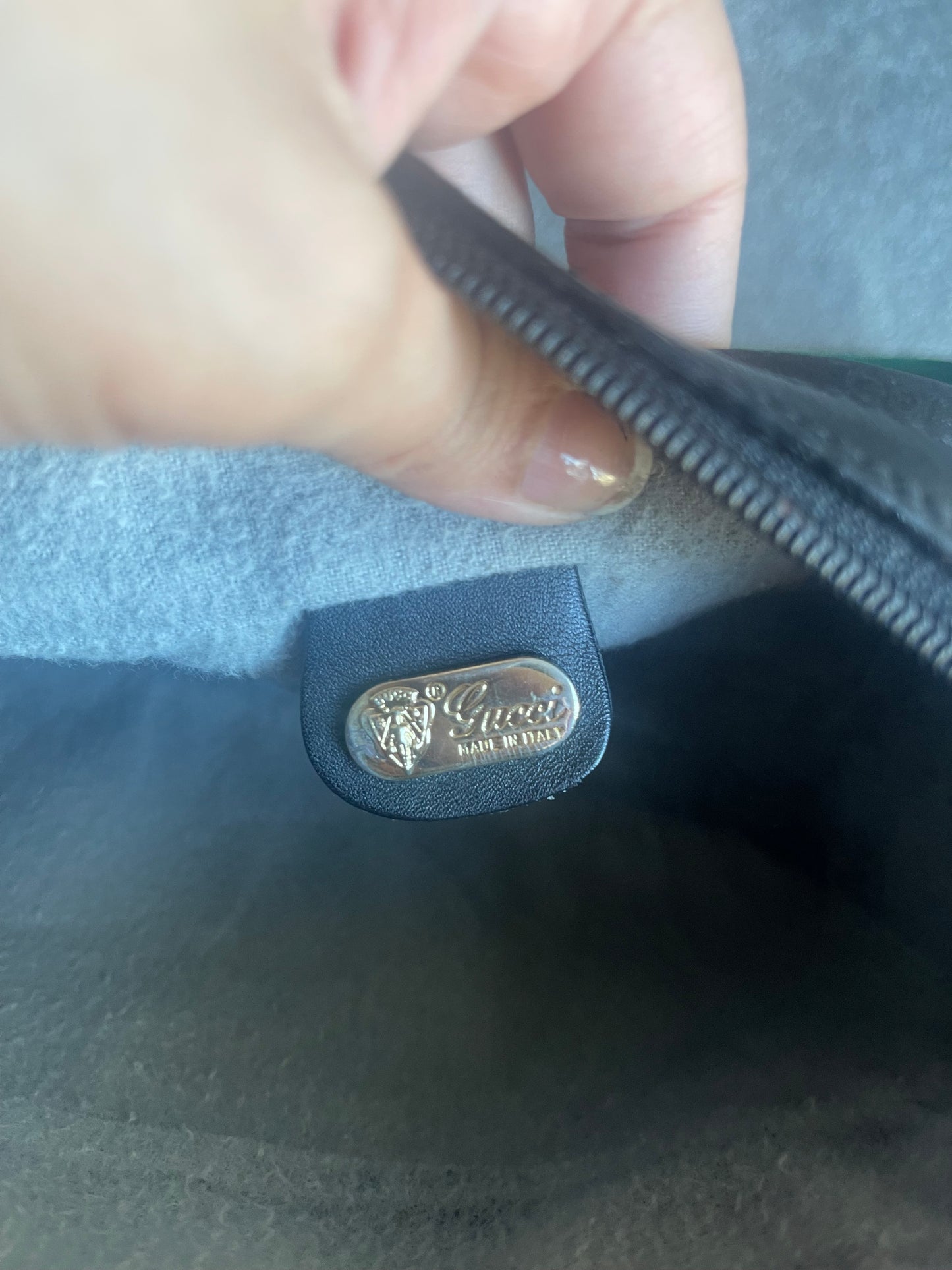 Authentic vintage Gucci black crossbody bag