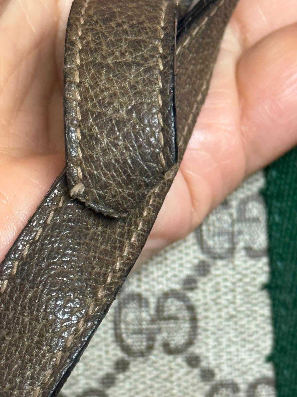 Authentic Gucci vintage web sherry line shoulder bag