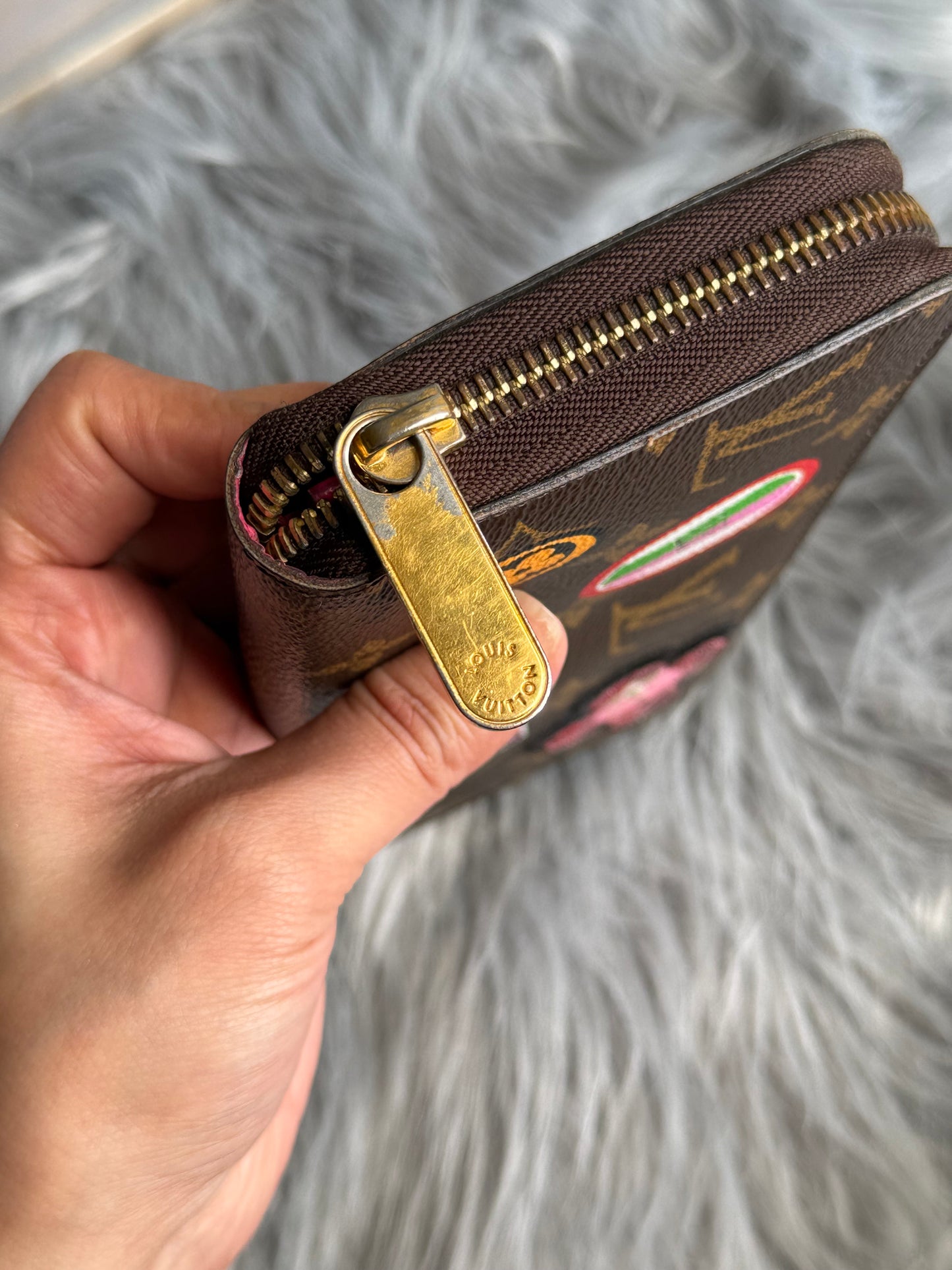 Authentic Louis Vuitton zip all around wallet