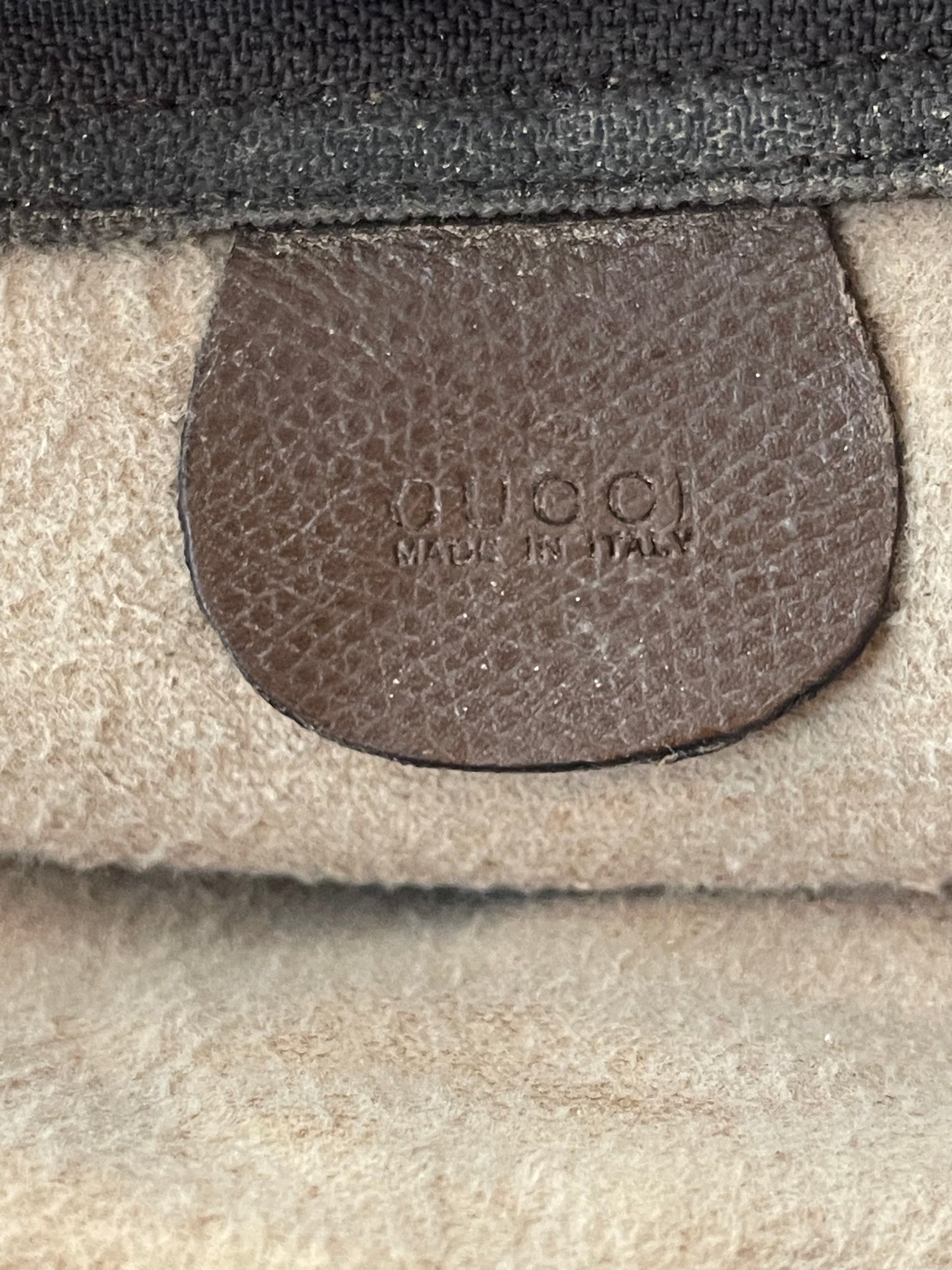 Authentic Gucci GG canvas clutch bag