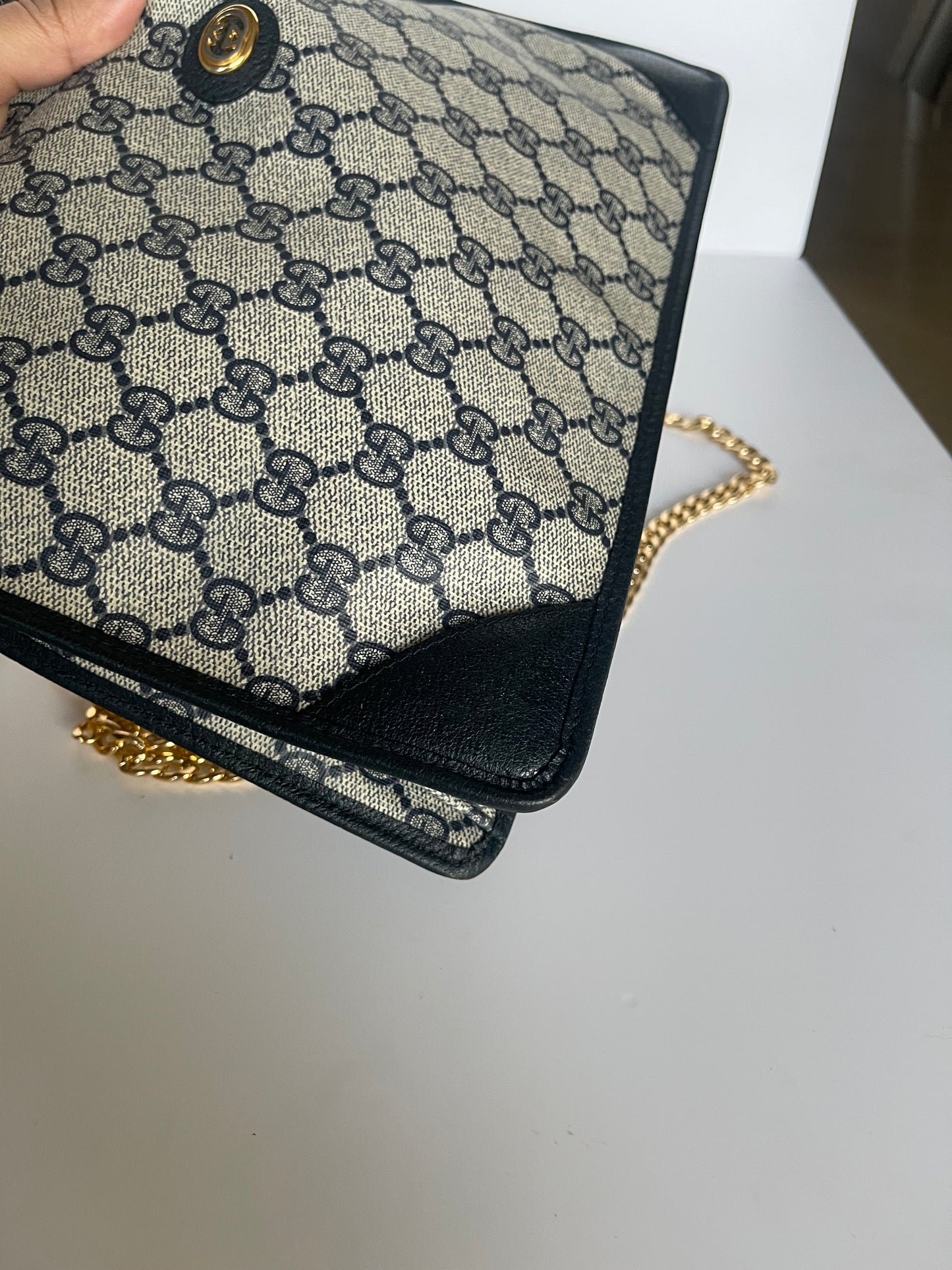 Authentic Gucci vintage large clutch crossbody bag