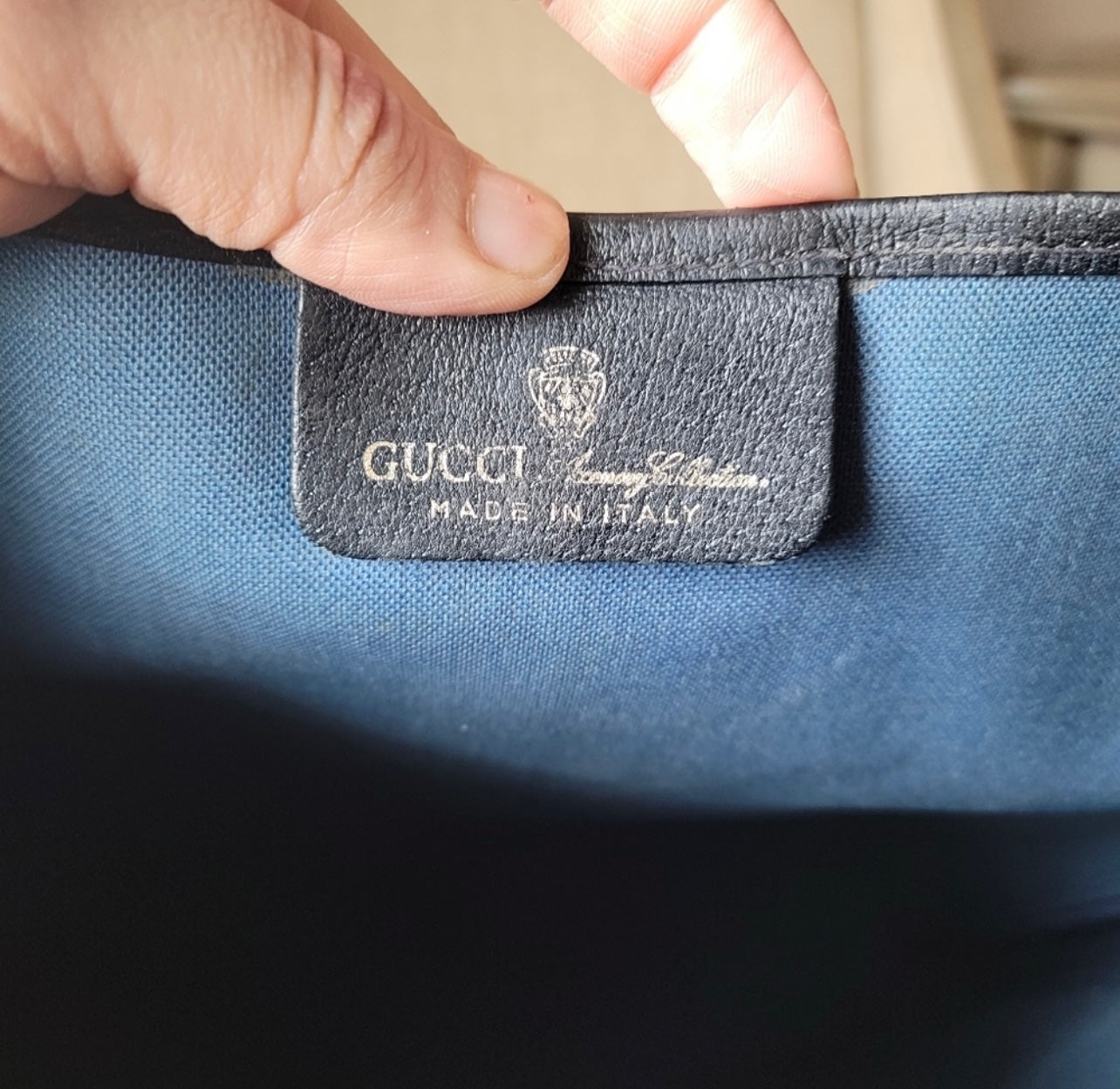 Authentic Gucci vintage web sherry line tote bag