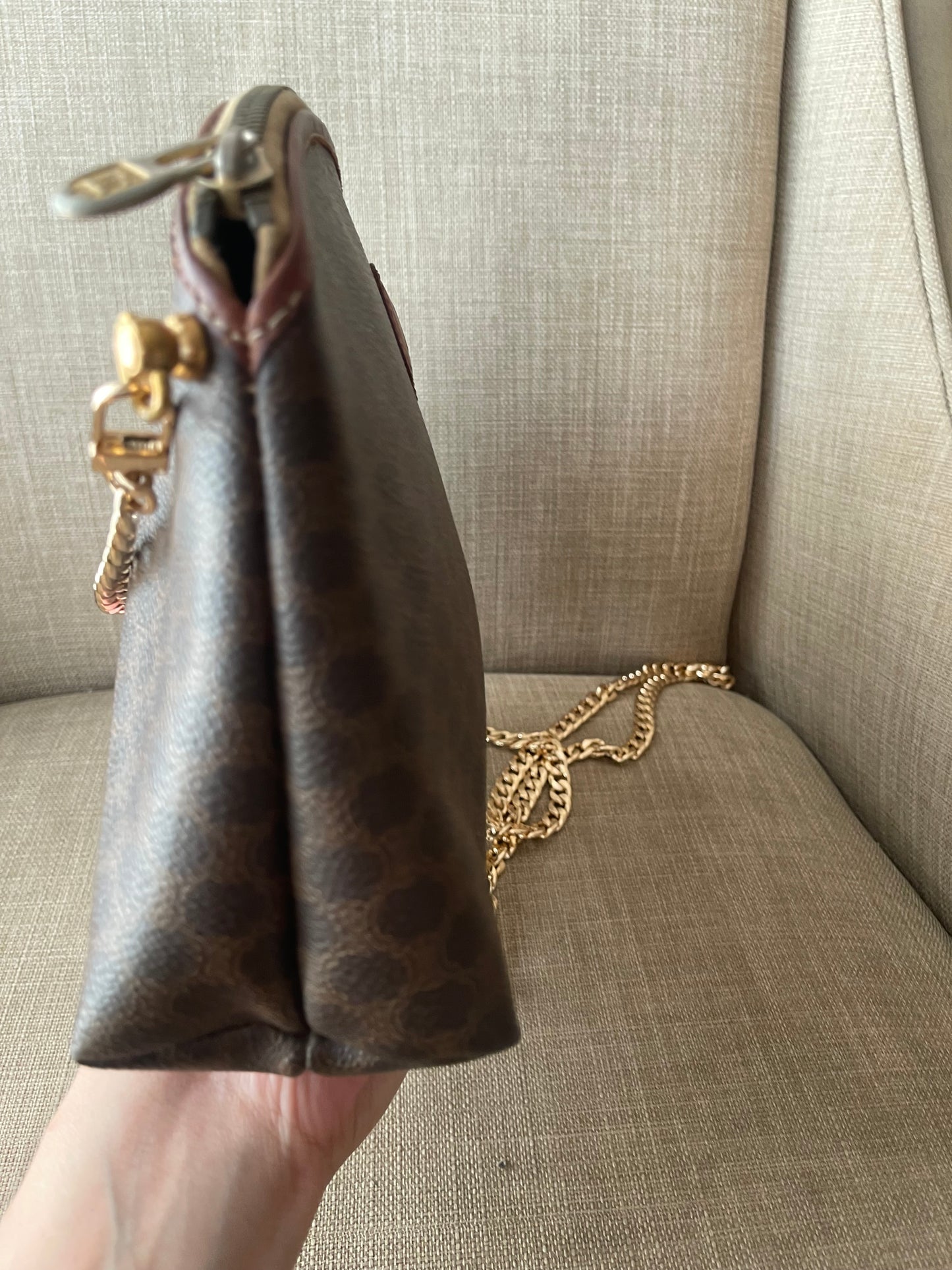 Authentic vintage Celine clutch bag