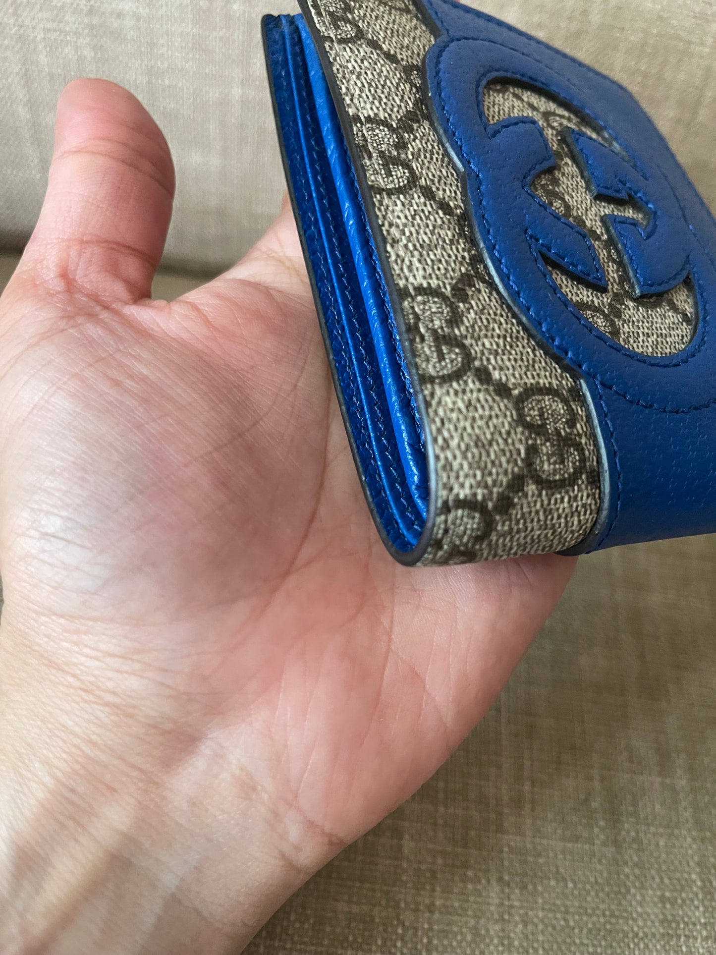 Authentic Gucci interlock GG bifold wallet men