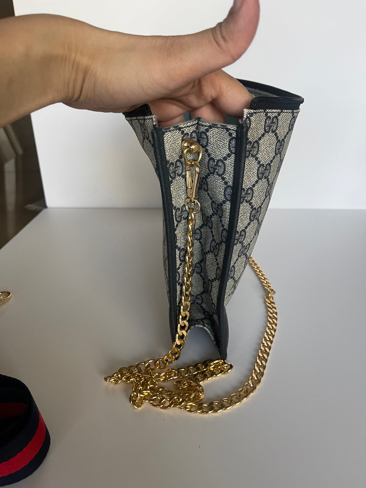 Authentic Gucci vintage large clutch crossbody bag