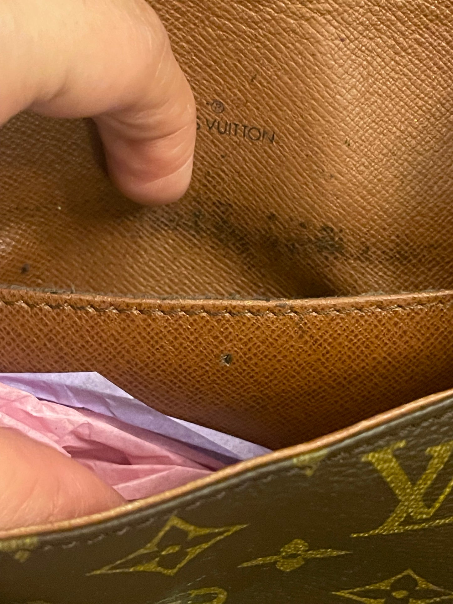 Authentic vintage Louis Vuitton monogram crossbody bag