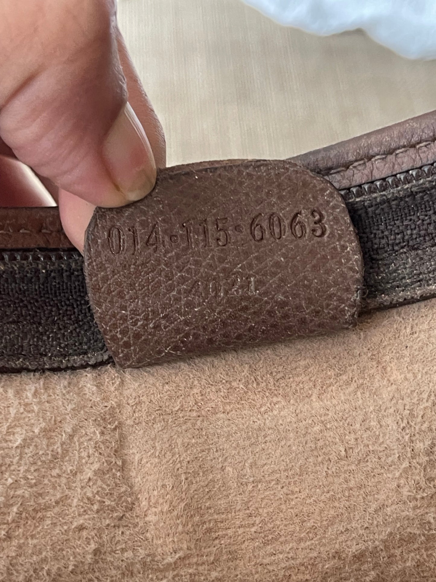 Authentic Gucci GG canvas clutch bag