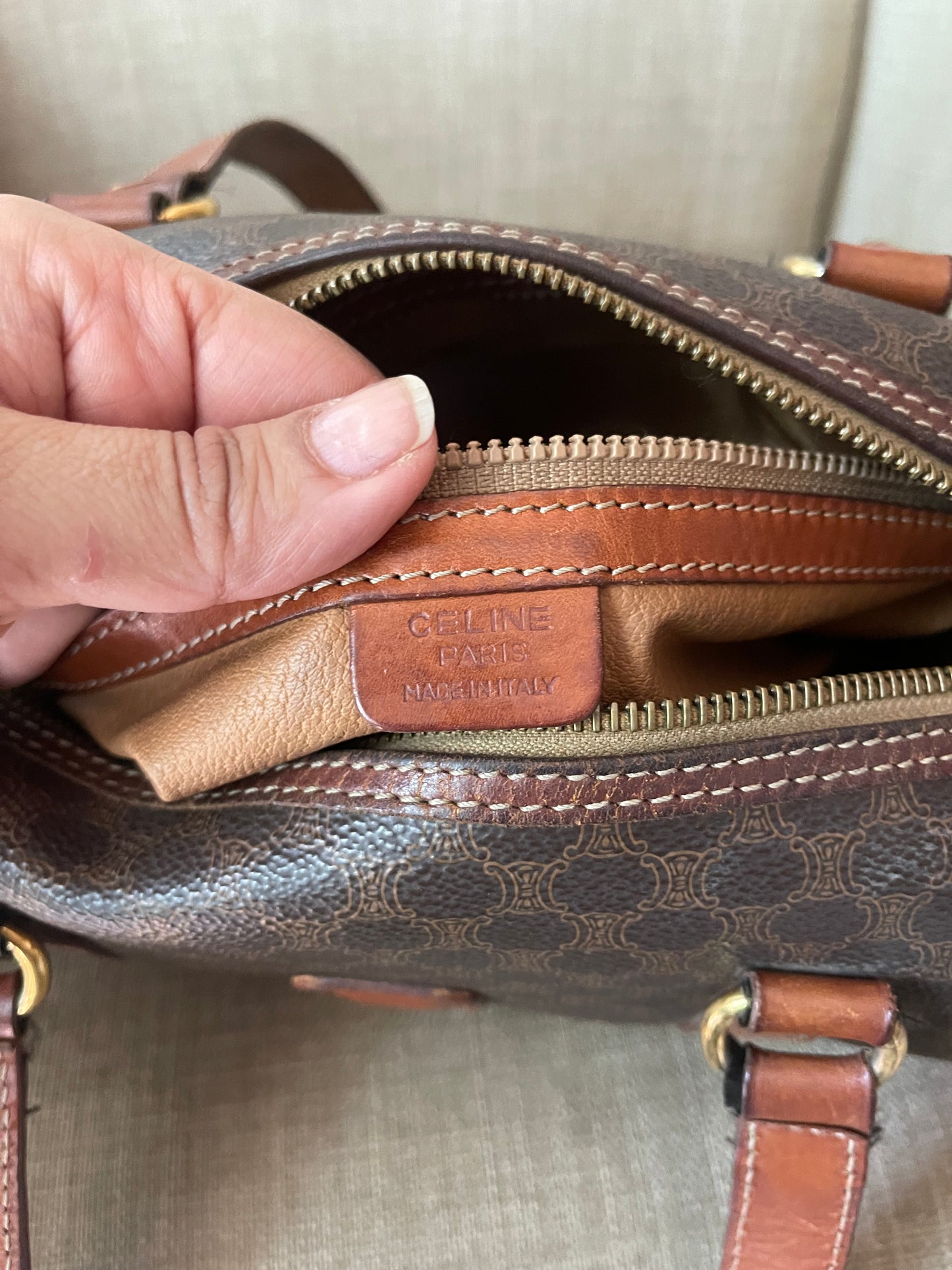 Authentic Celine vintage satchel bag