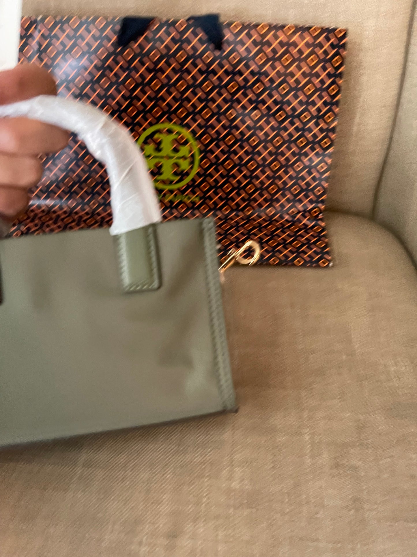 Authentic Tory Burch nylon mini tote