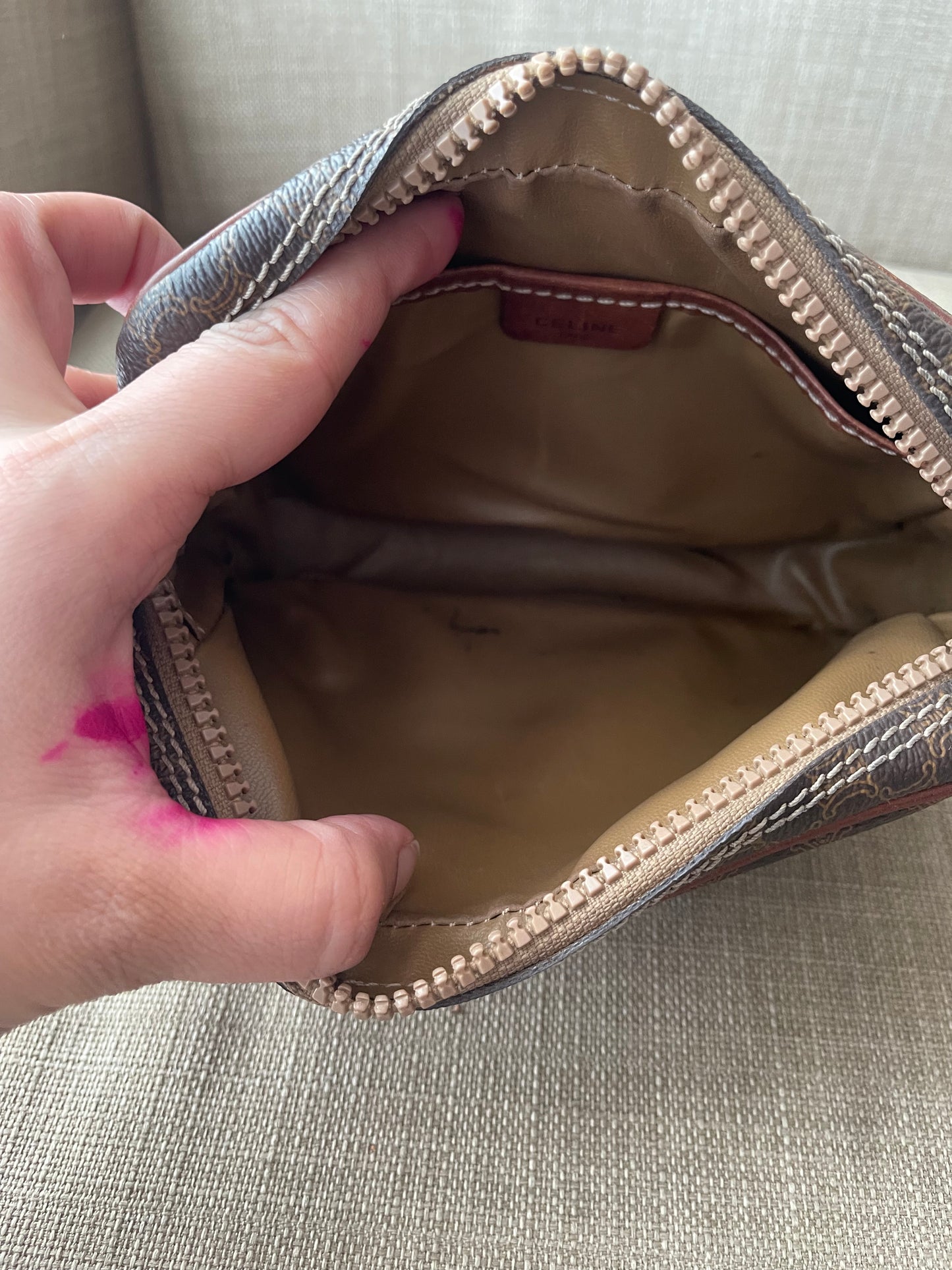 Authentic Celine vintage accessory pouch