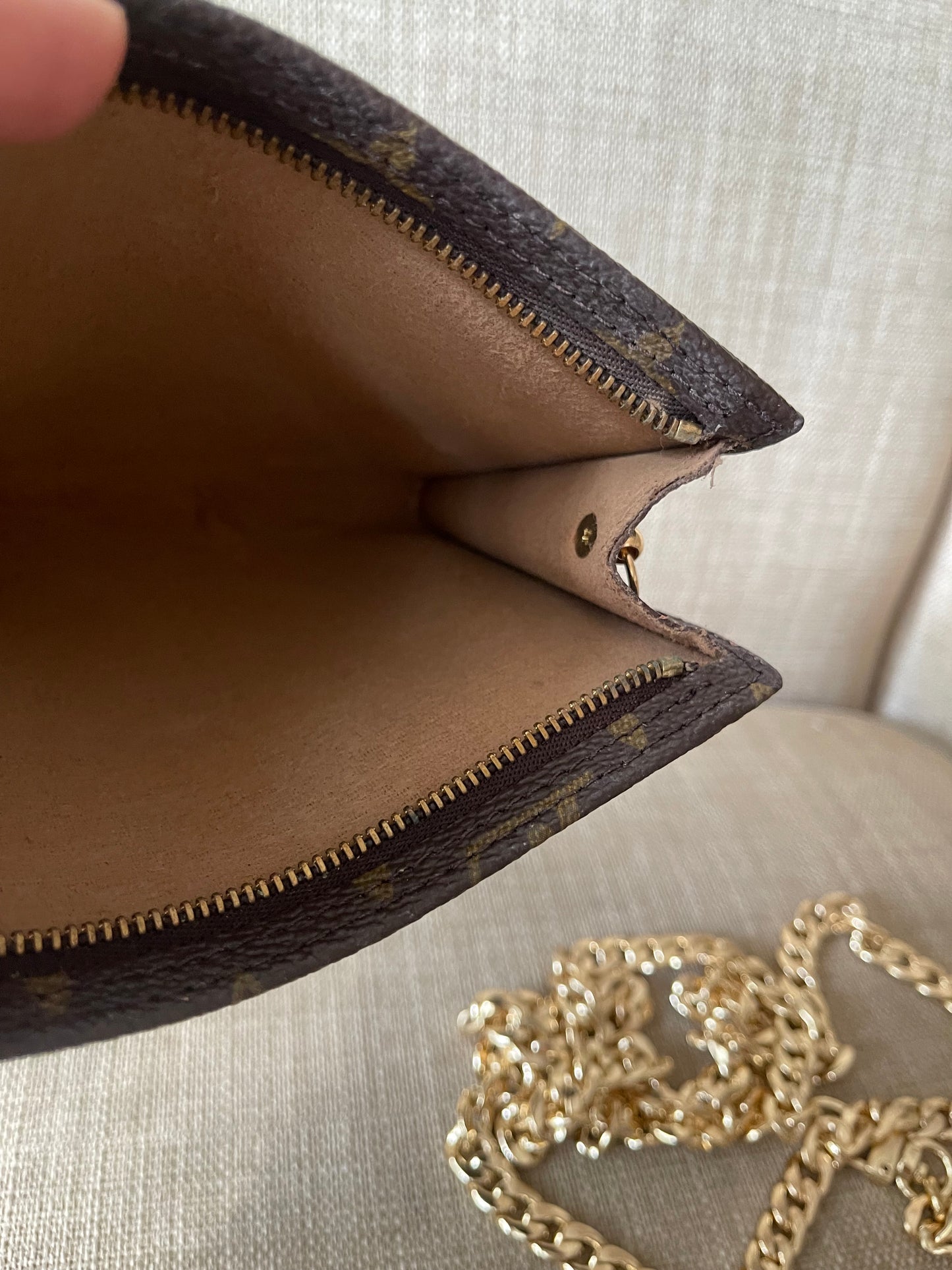 Authentic Louis Vuitton monogram pouch