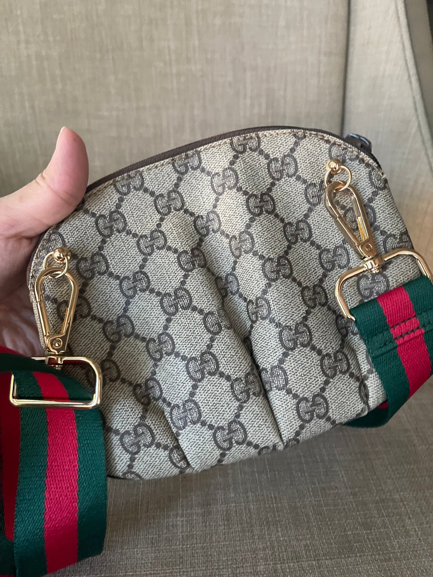 Authentic Gucci vintage GG canvas mini crossbody bag