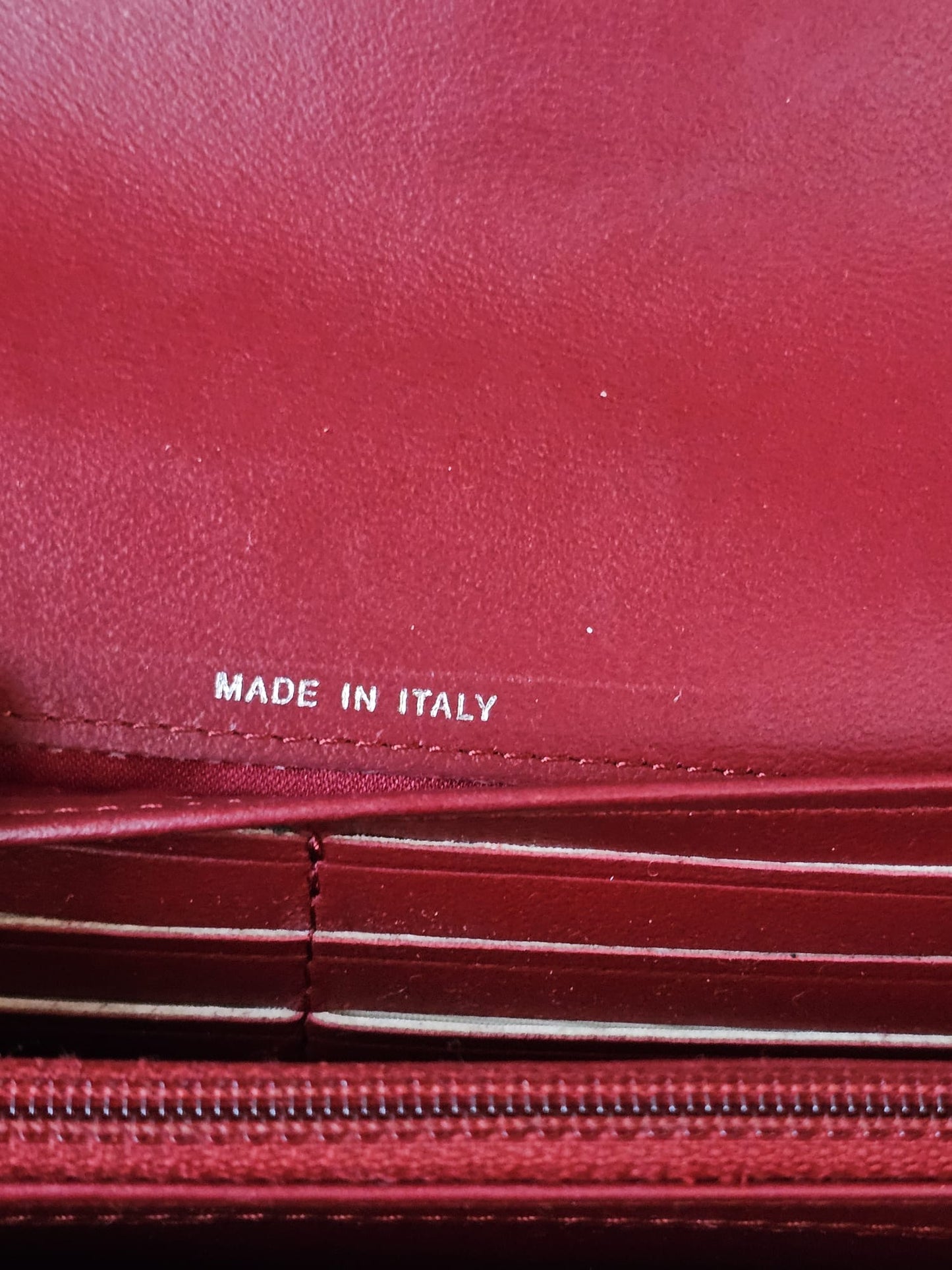 Authentic vintage Chanel bifold wallet on chain