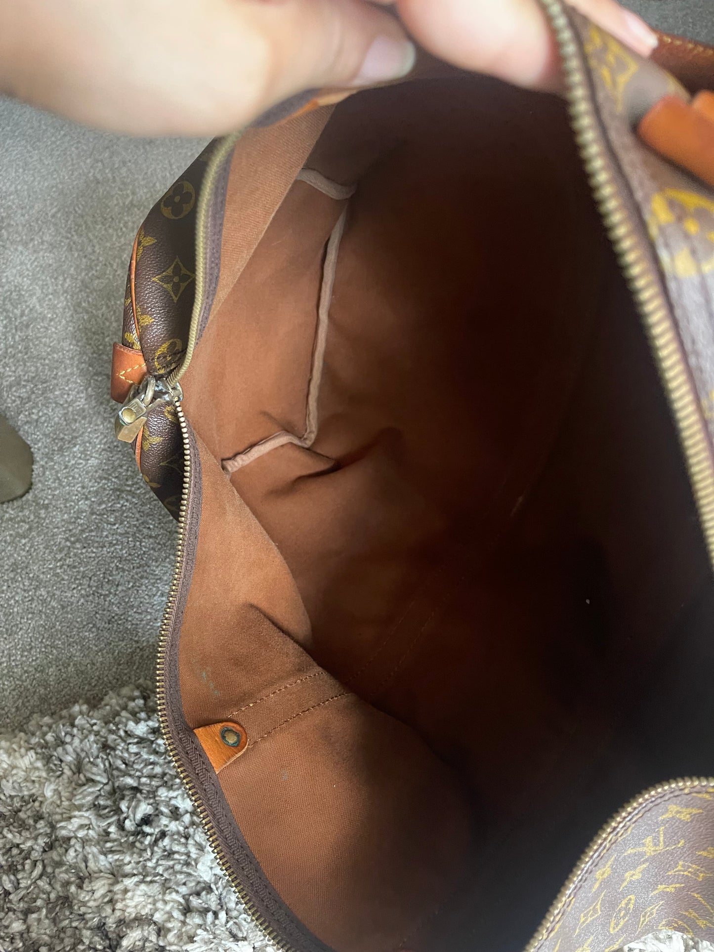 Authentic vintage Louis Vuitton luggage bag keepall 45