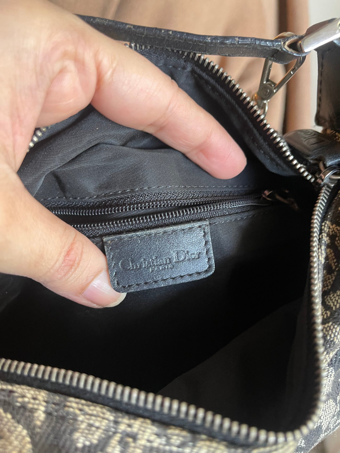 Authentic vintage Dior mini satchel bag