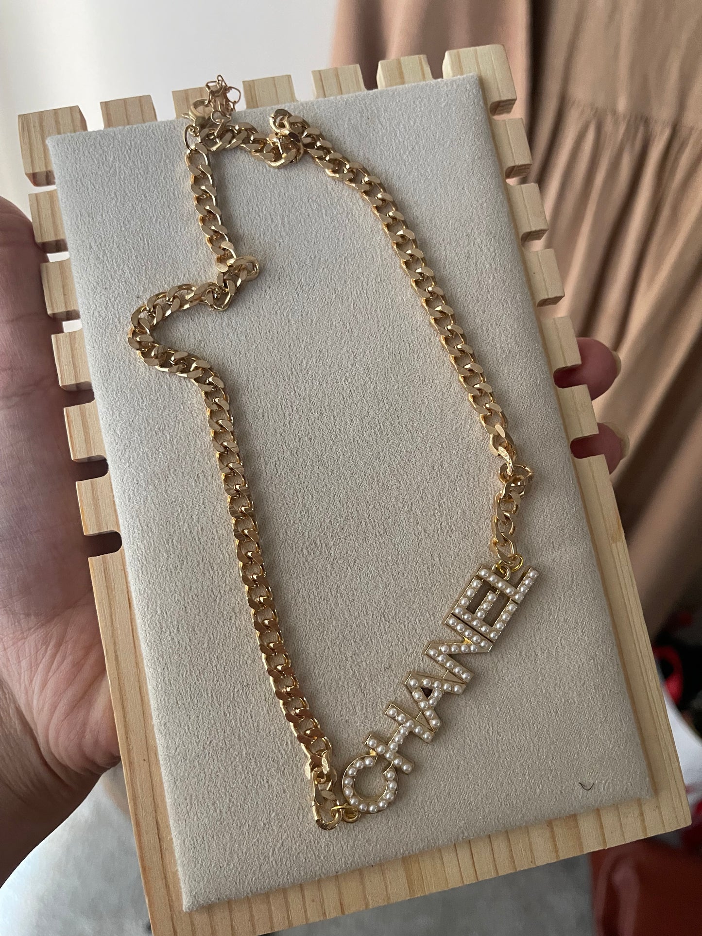 Upcycled charm necklace