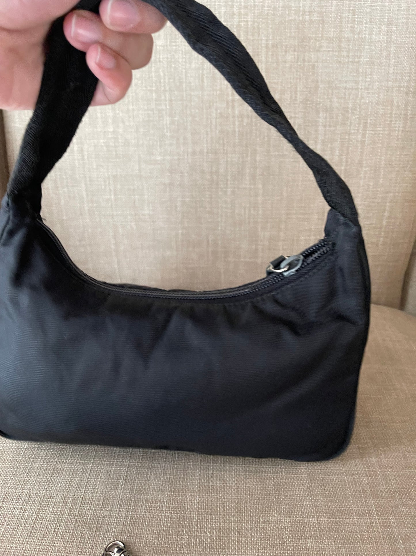 Authentic vintage Prada nylon small shoulder bag