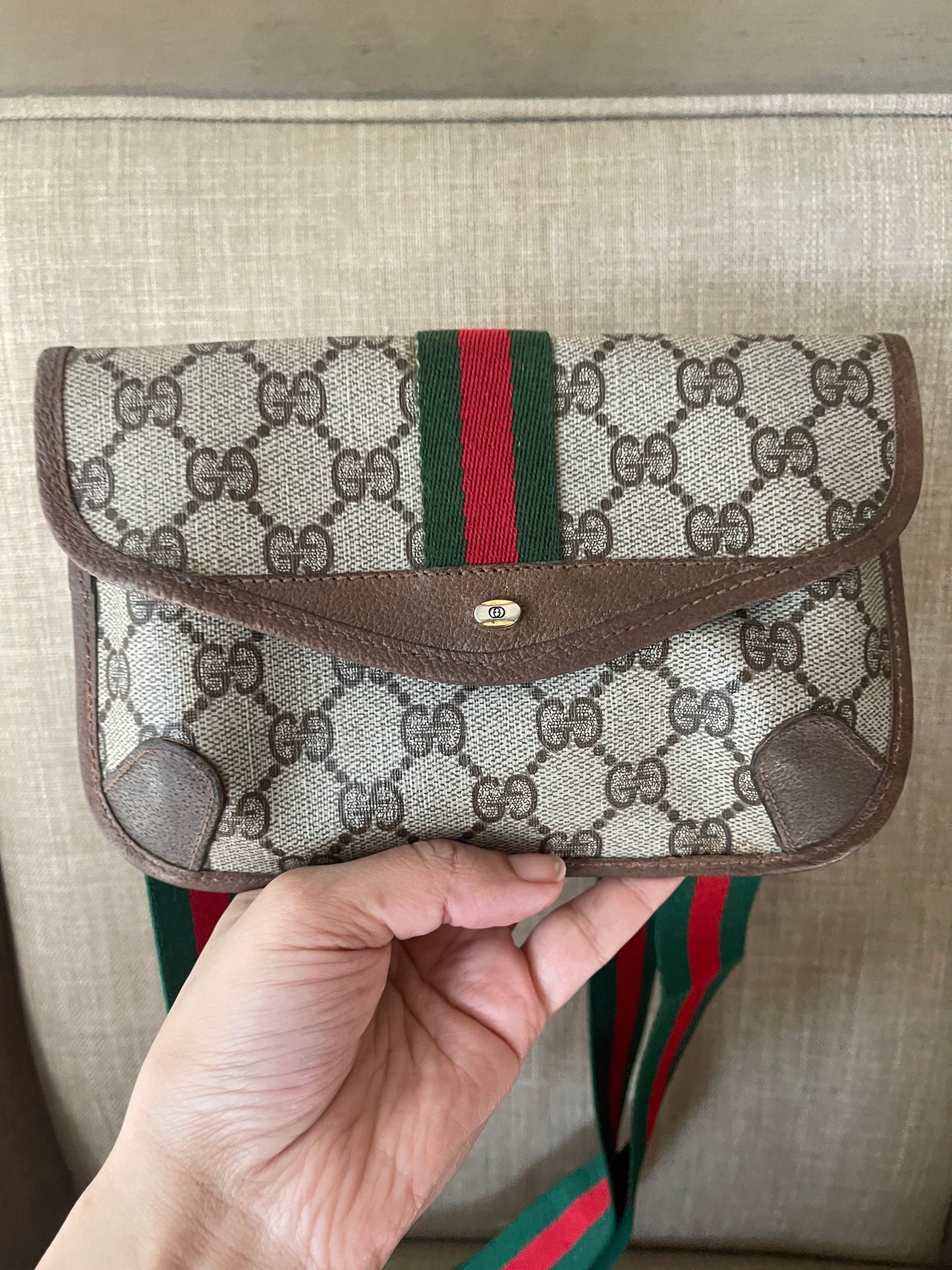 Authentic Gucci vintage clutch crossbody