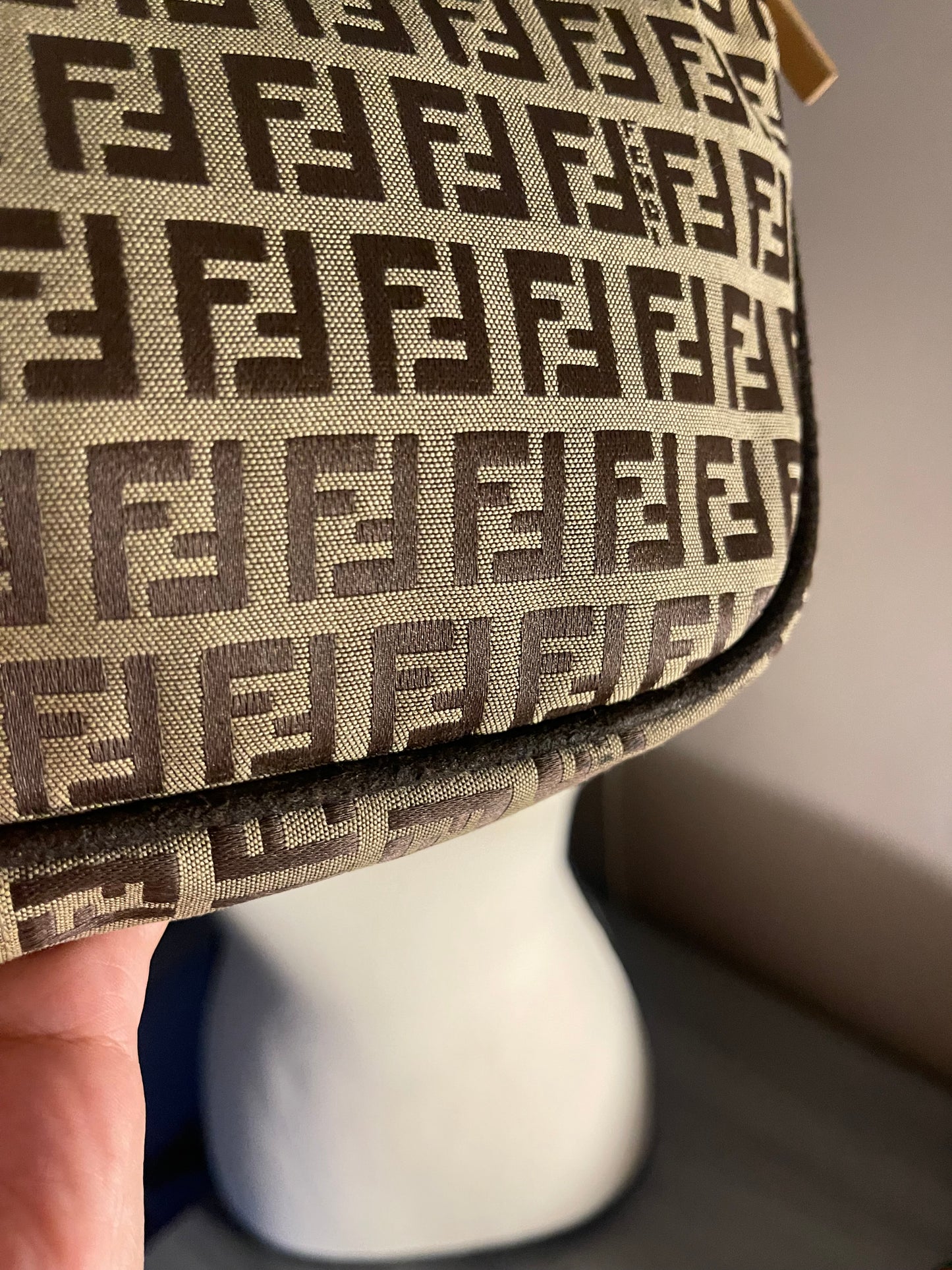 Authentic vintage fendi zucca shoulder bag