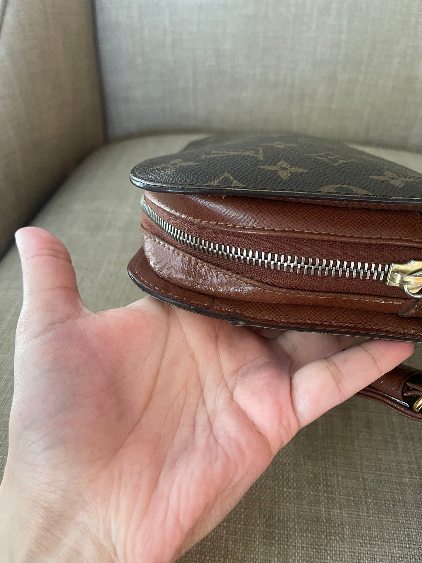 Authentic Louis Vuitton monogram wristlet pouch