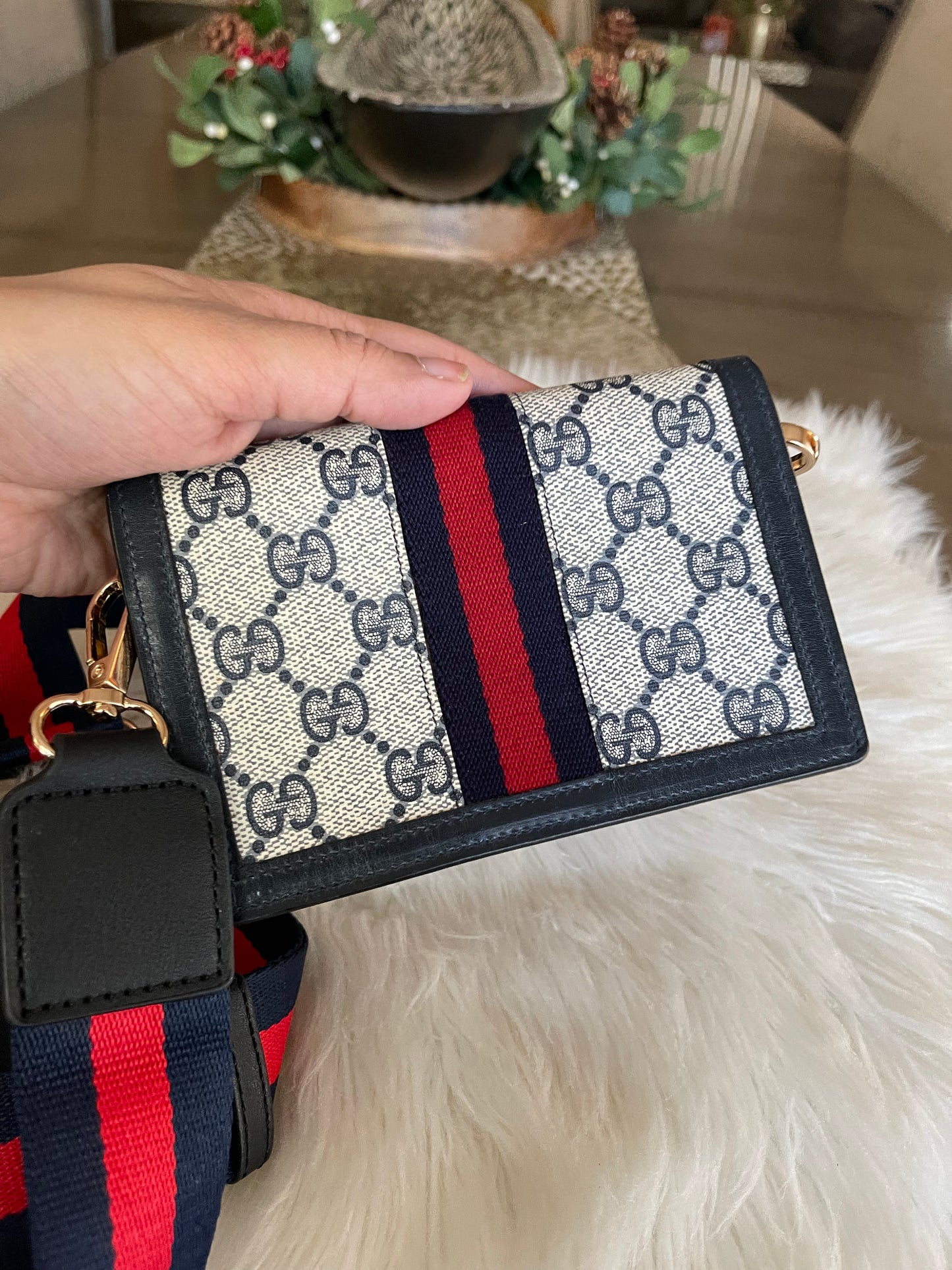 Authentic Gucci vintage web sherry like accessory collection