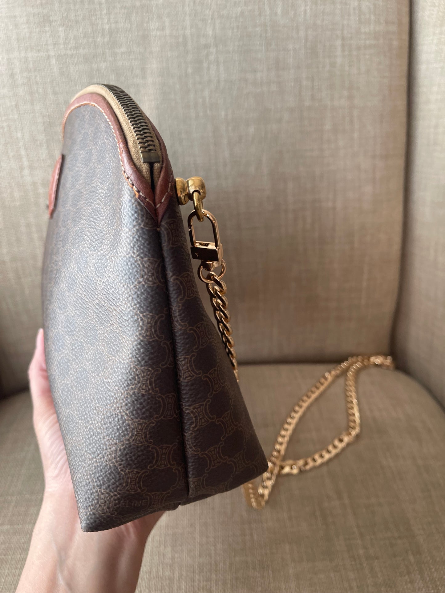 Authentic vintage Celine clutch bag