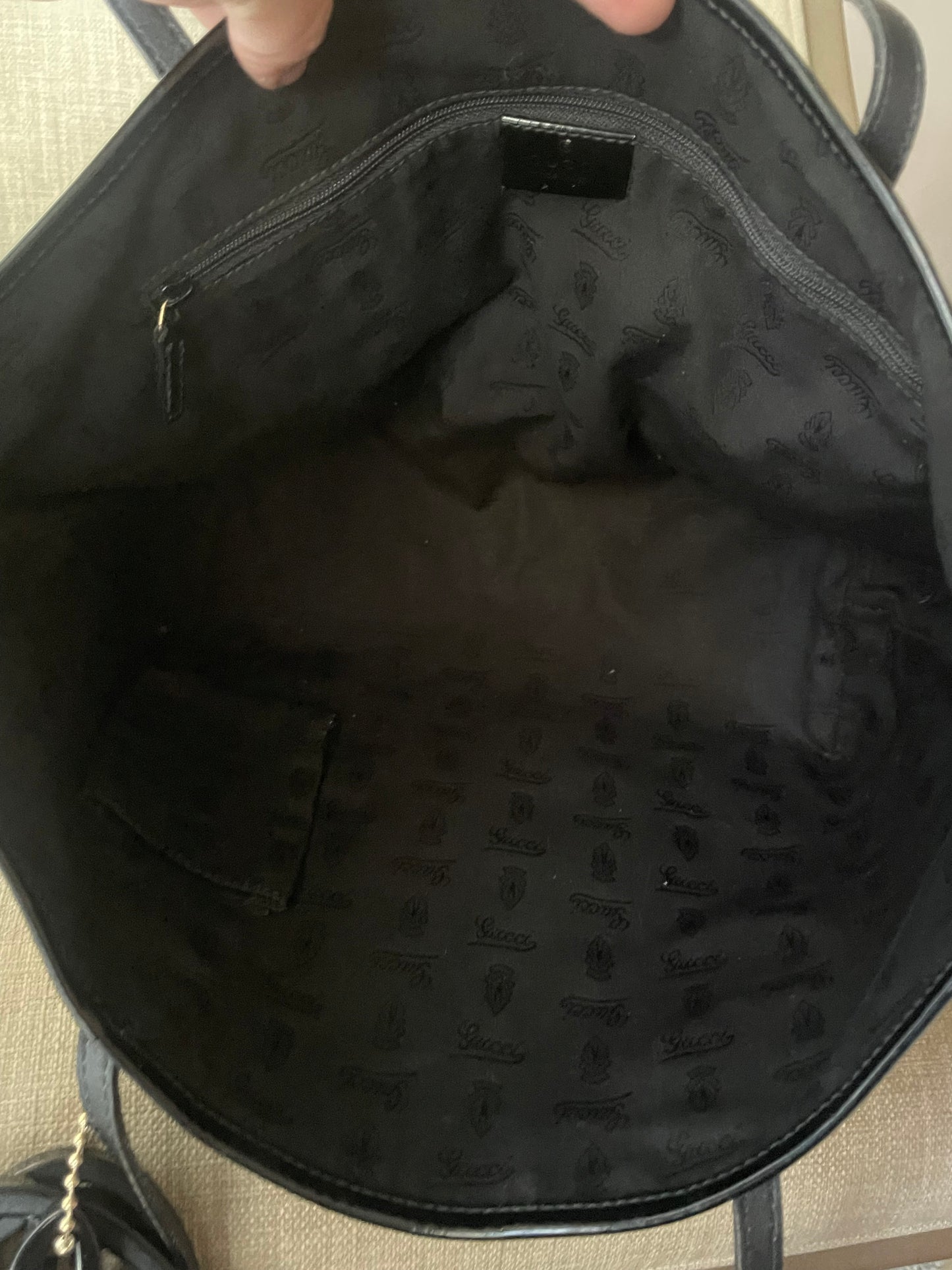 Authentic Gucci vintage gg canvas tote bag